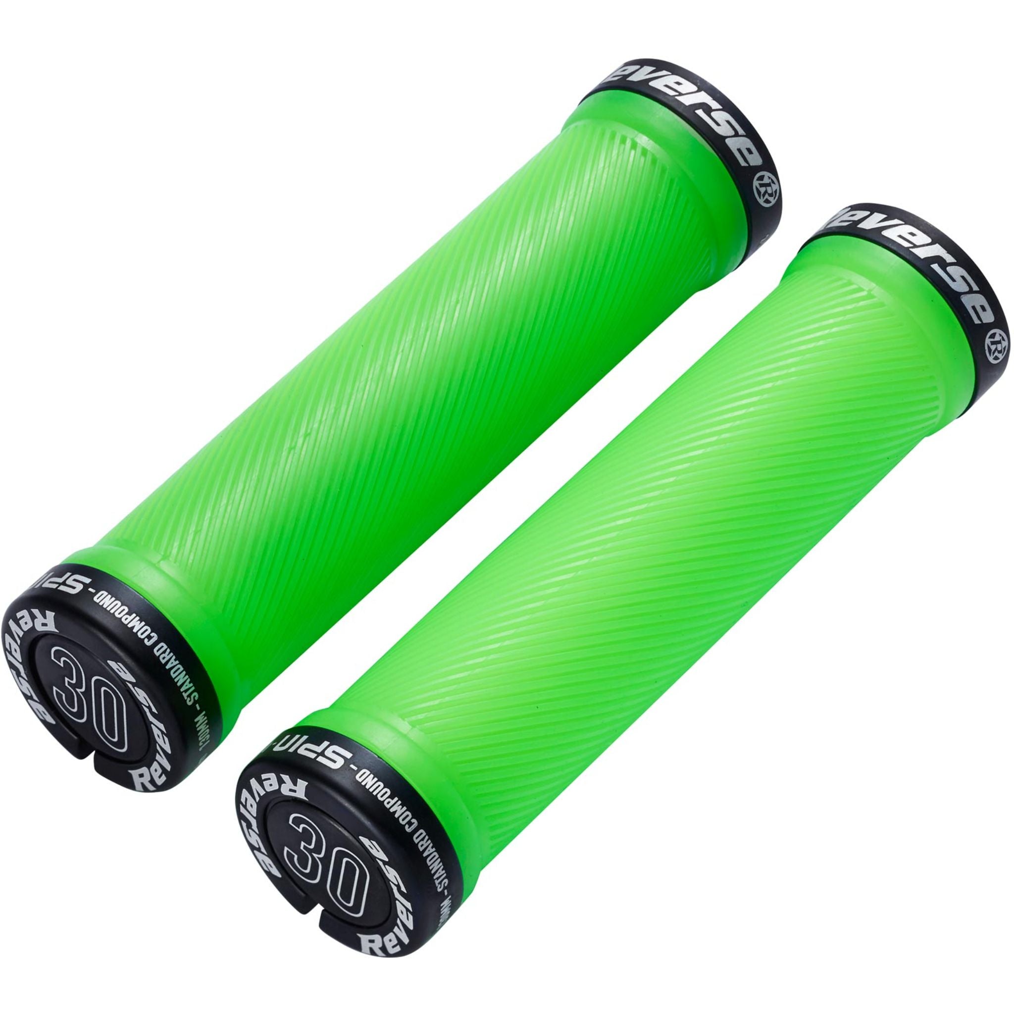 Reverse Components Spin Lock On Grips Neon Green / Black