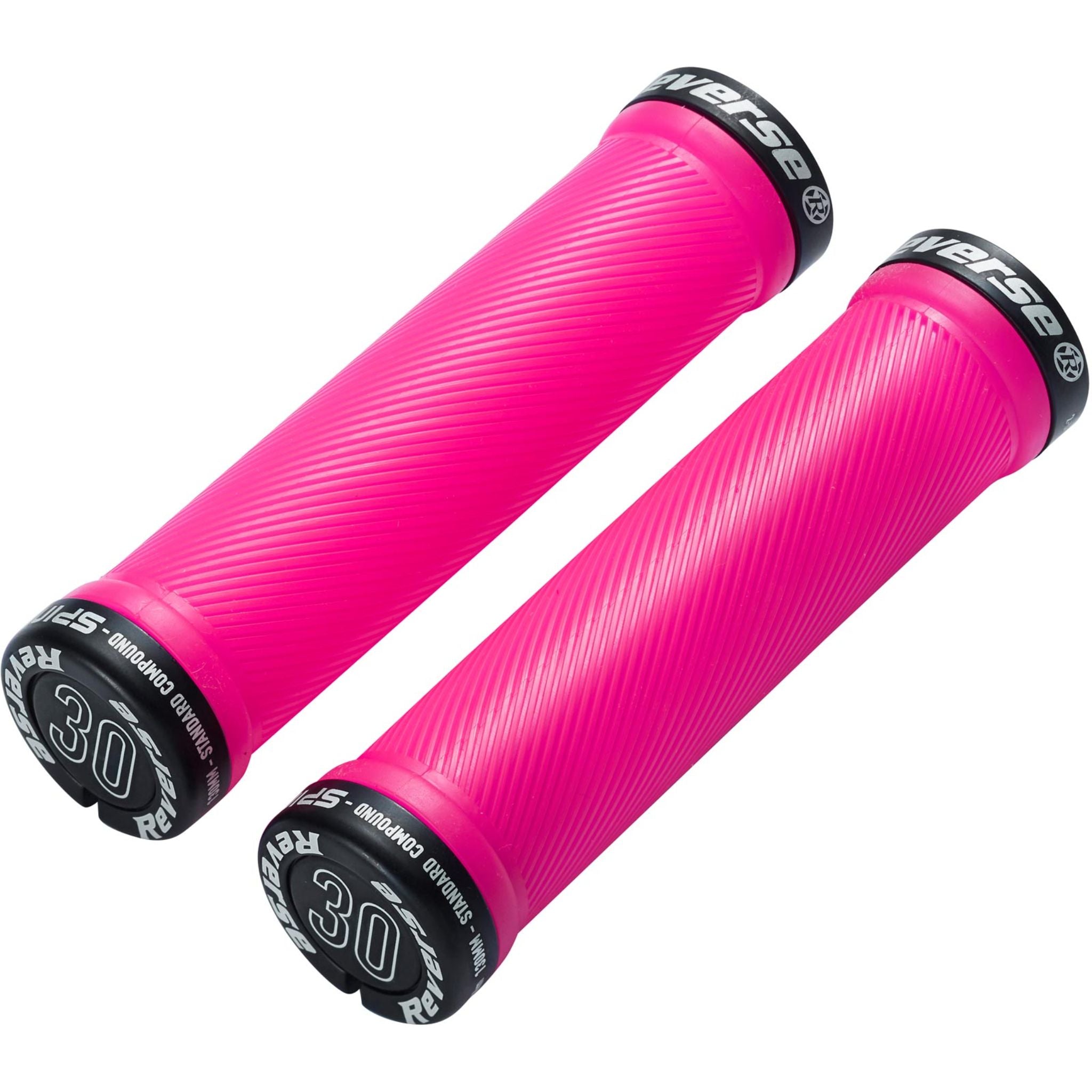 Reverse Components Spin Lock On Grips Neon Pink / Black