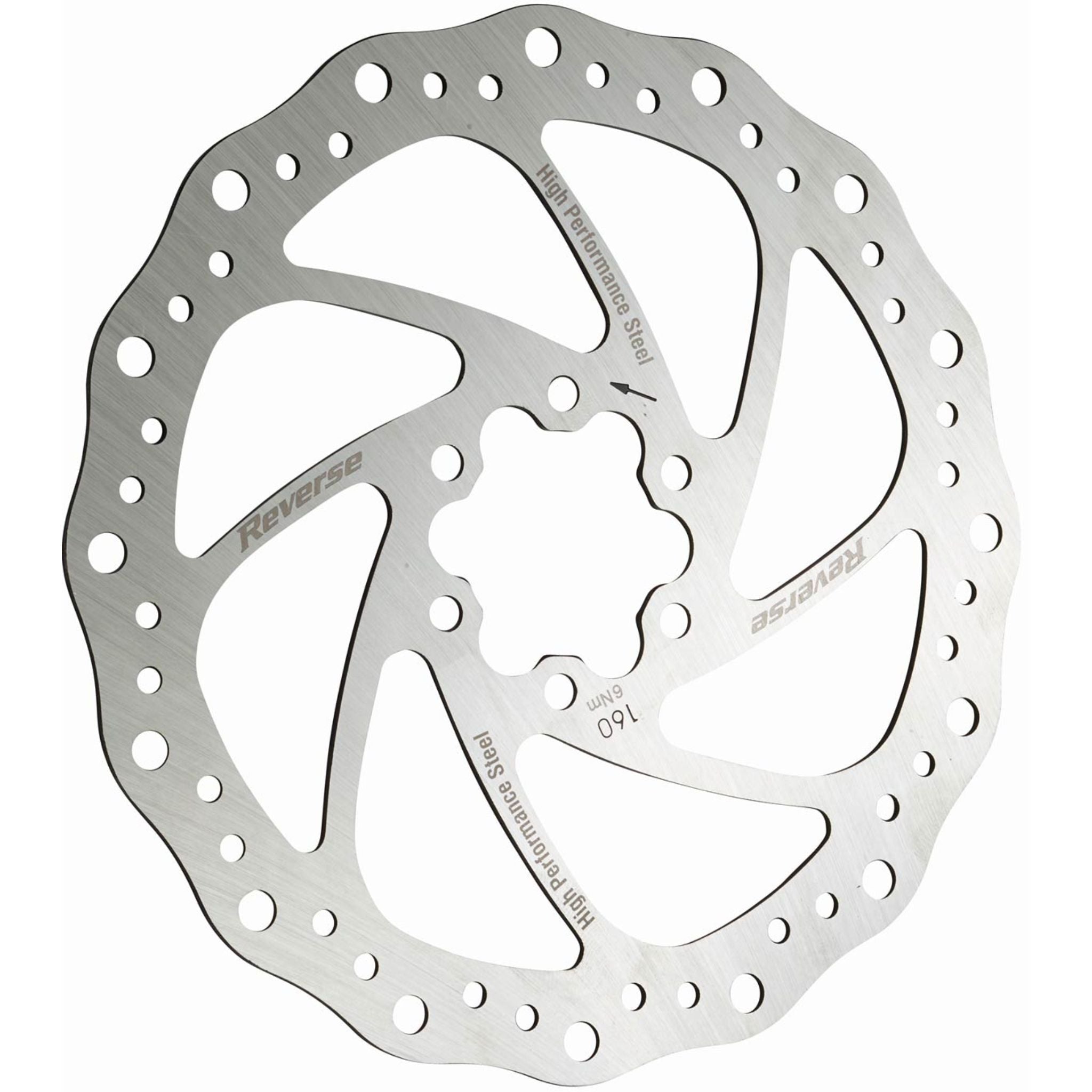 Reverse Components Steel Disc Brake Rotor Silver / 160mm