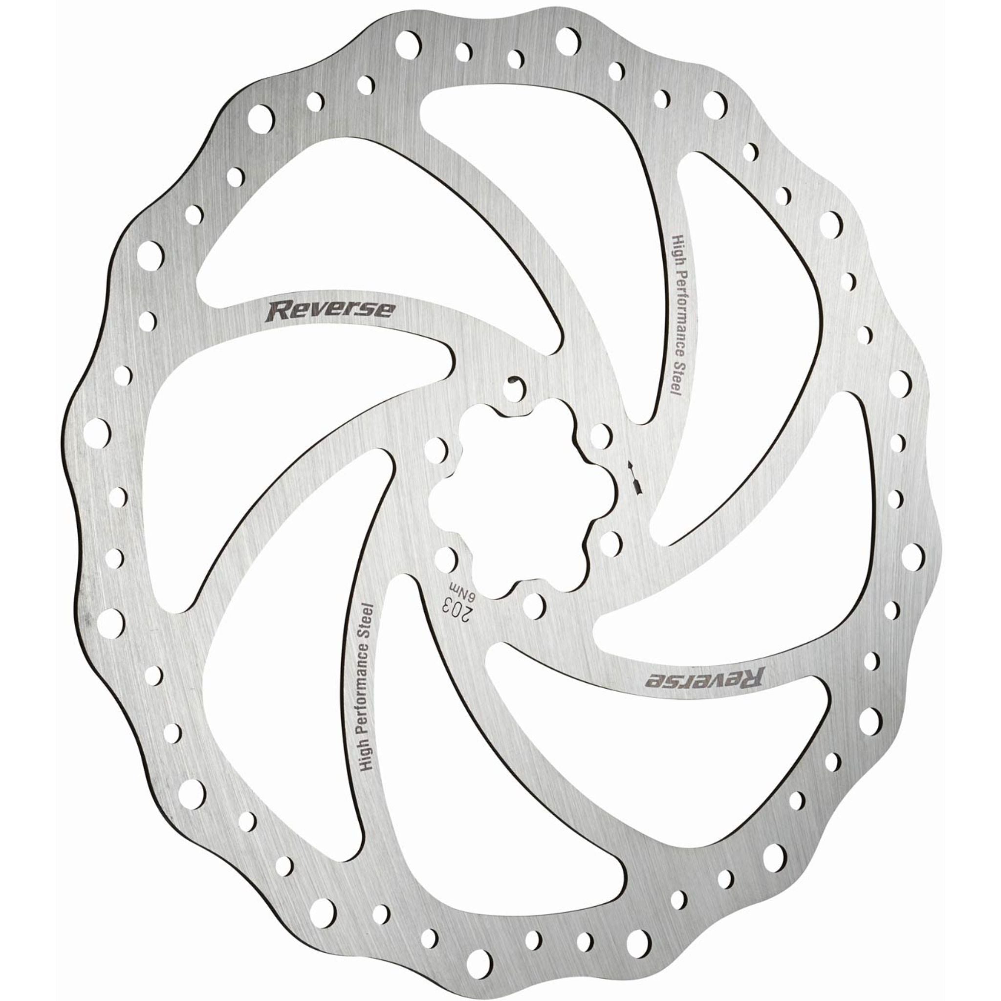 Reverse Components Steel Disc Brake Rotor Silver / 203mm