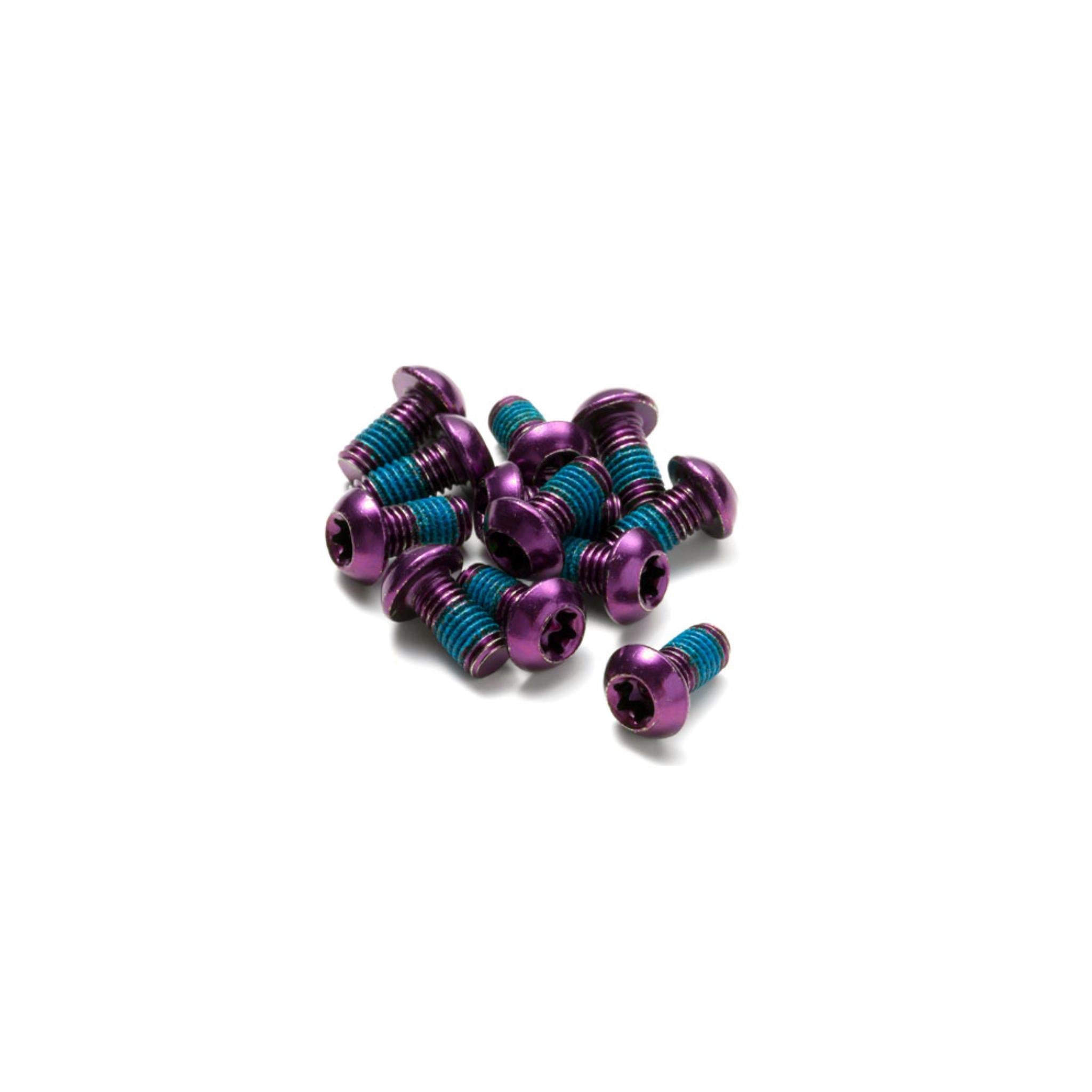 Reverse Disc Brake Rotor Bolt Set (12pcs) Purple