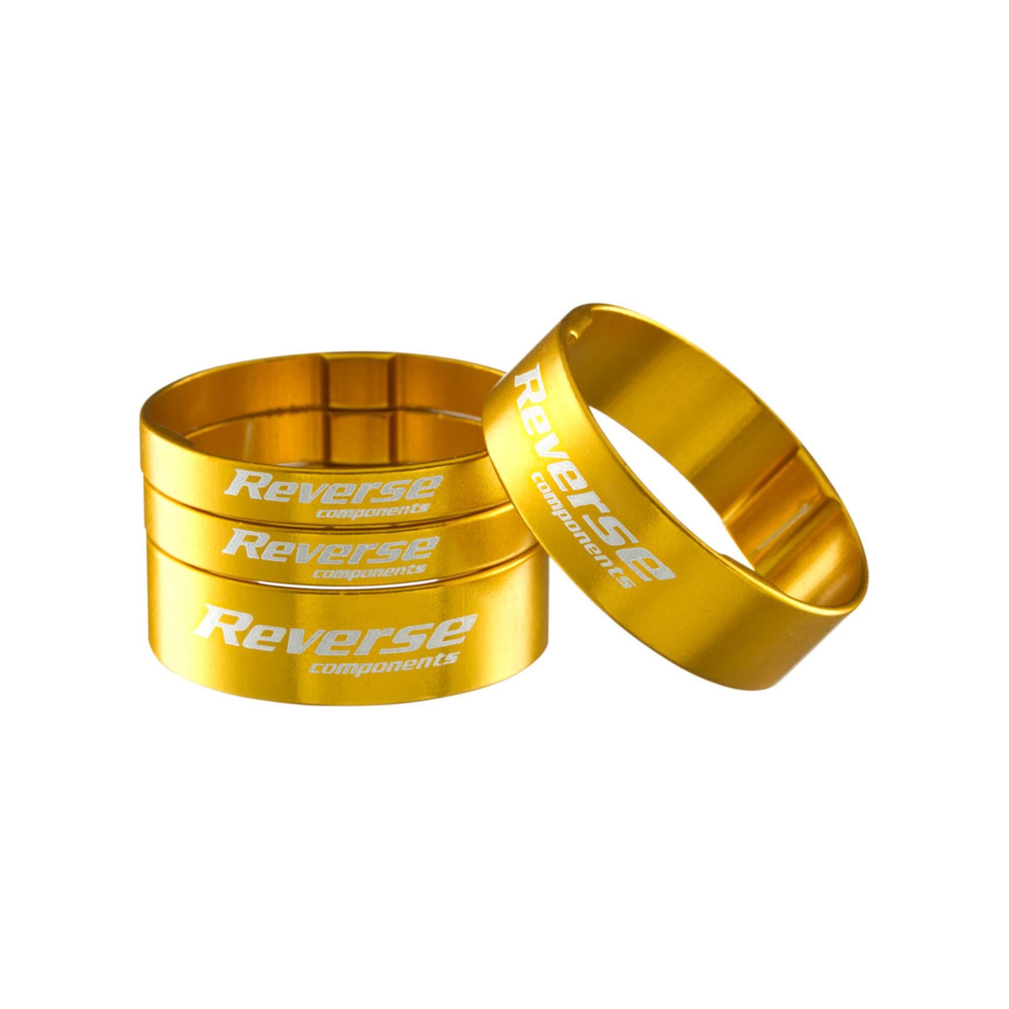 Reverse Headset Spacers Gold