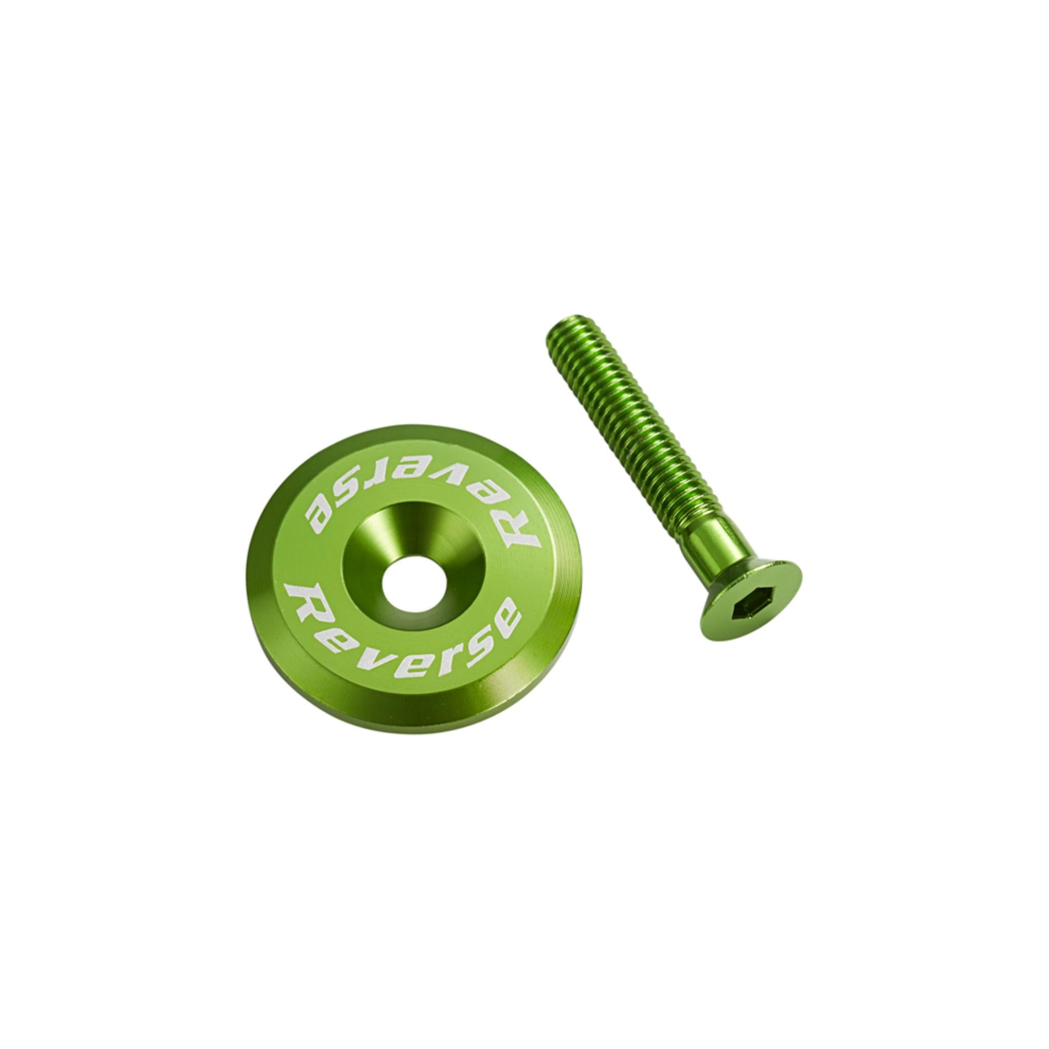 Reverse Headset Top Cap & Bolt Light Green