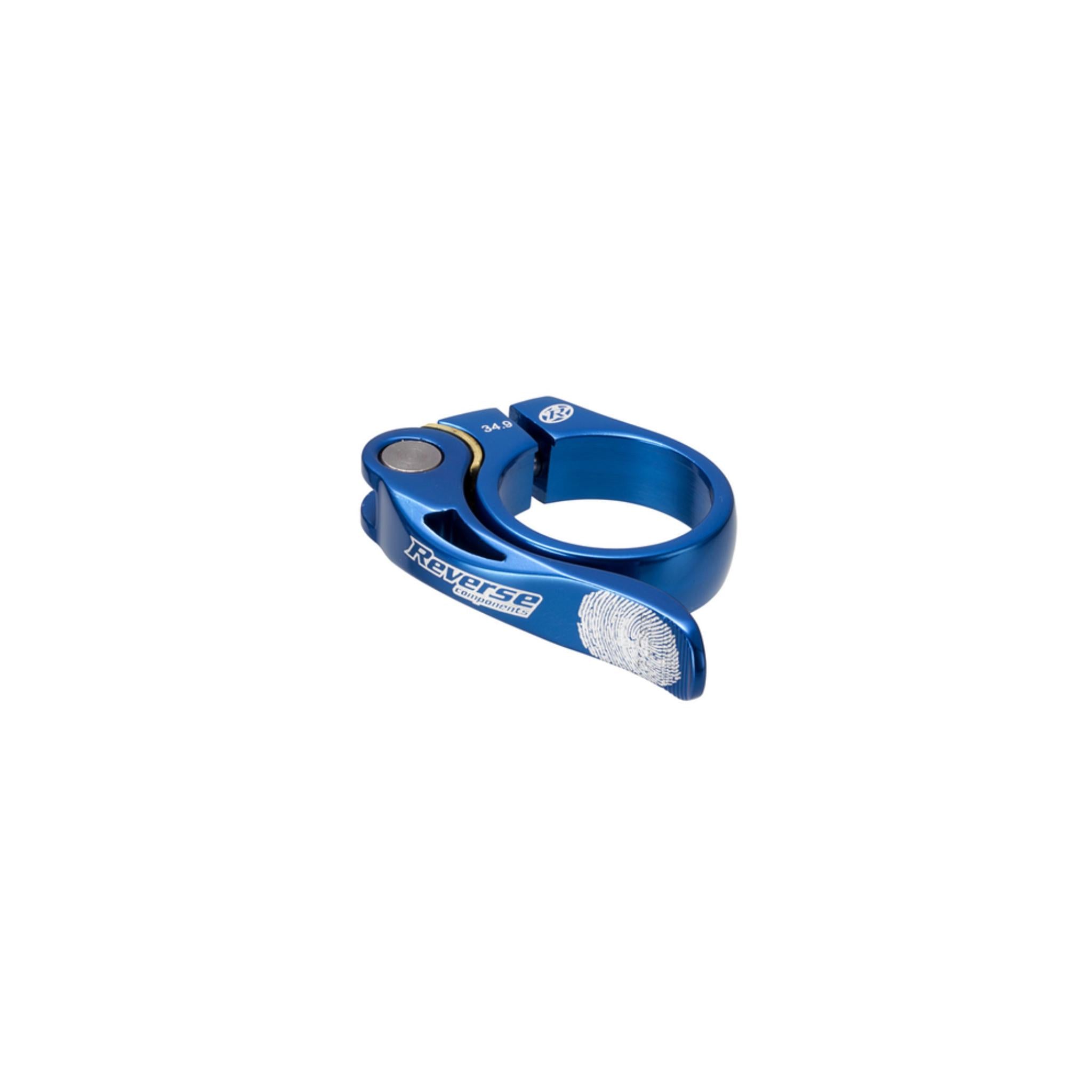 Reverse Long Life Seat Clamp Blue / 34.9mm