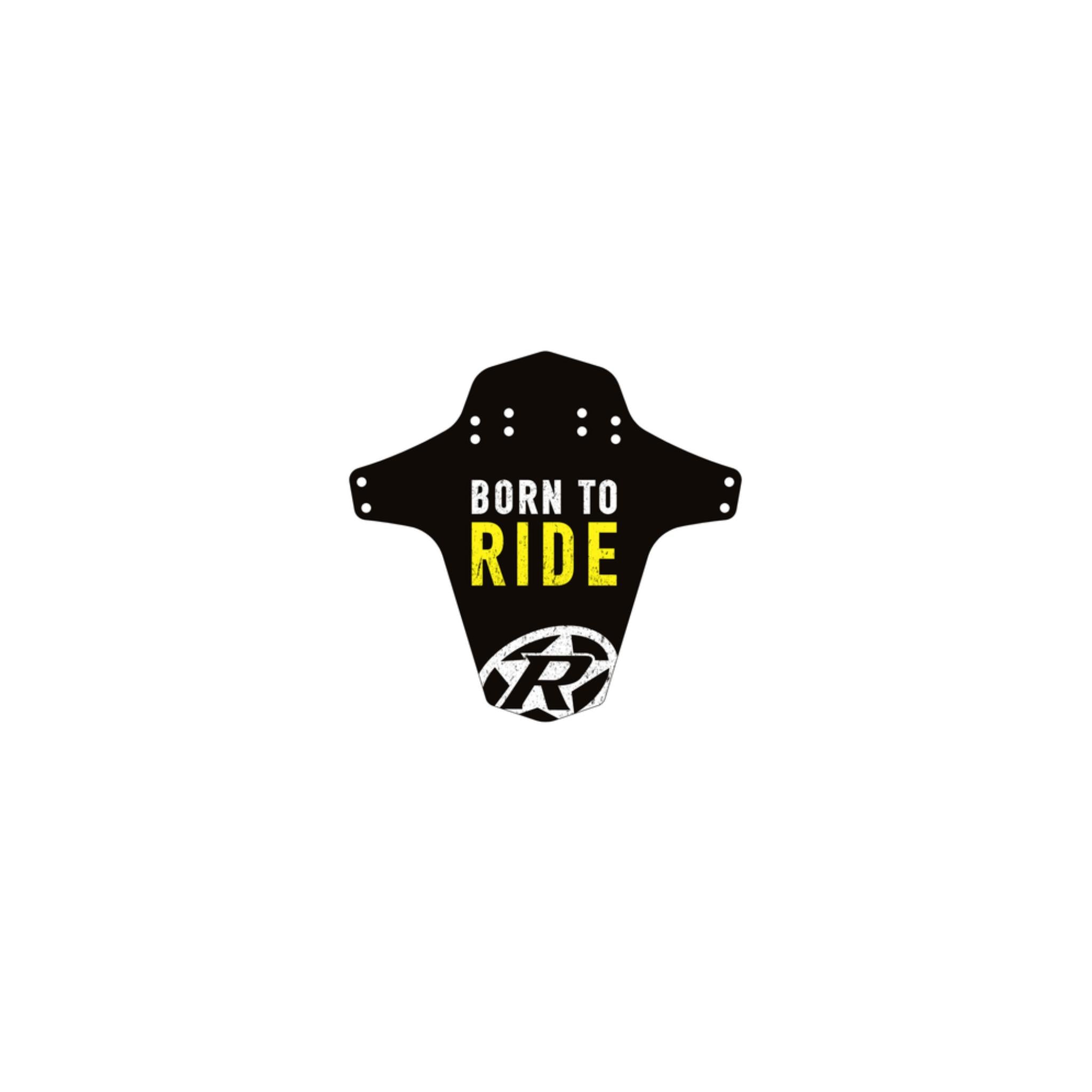 Reverse Mudfender Born to Ride (Black/Light-Yellow)
