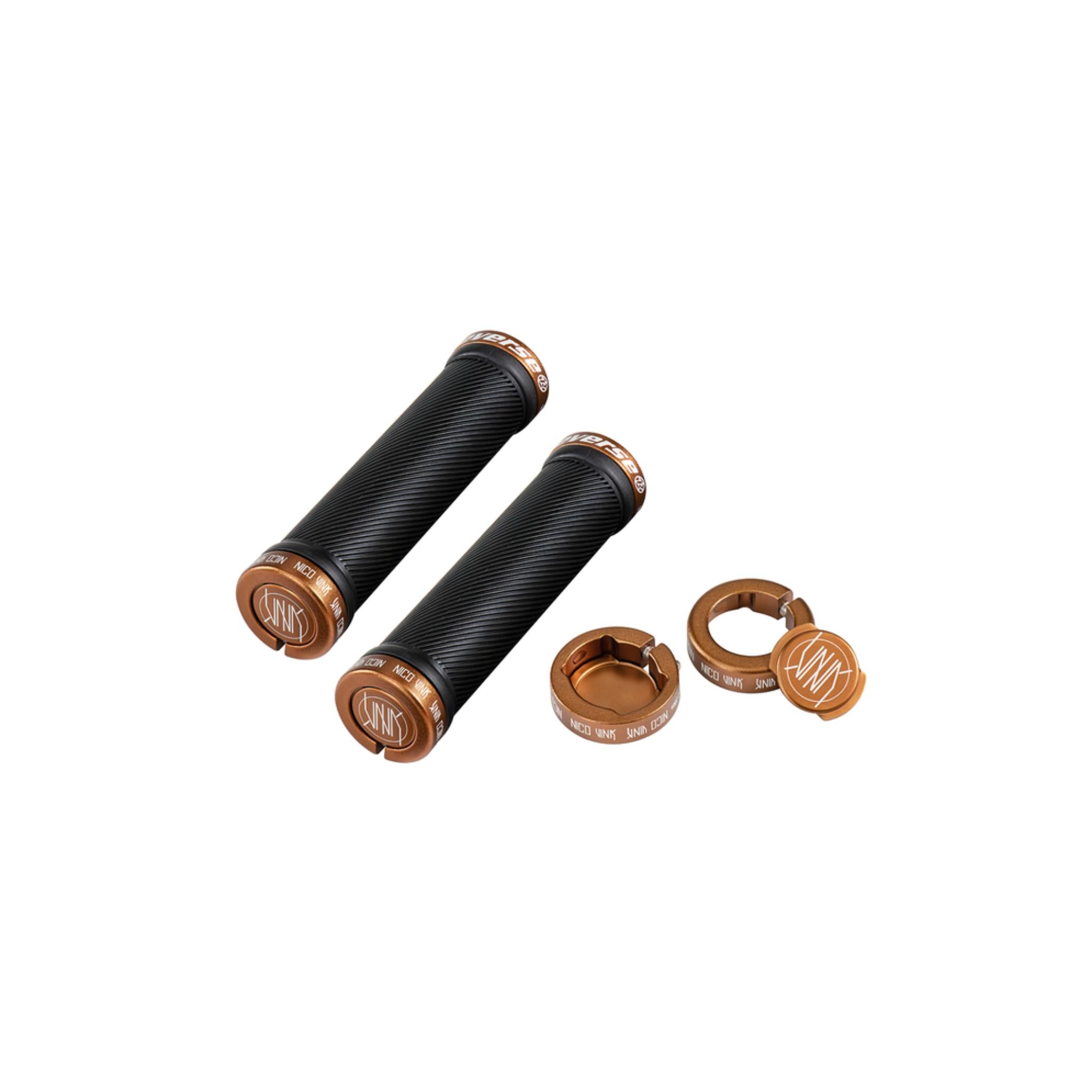 Reverse Nico Vink Signature Series Lock On Grips Black/Copper