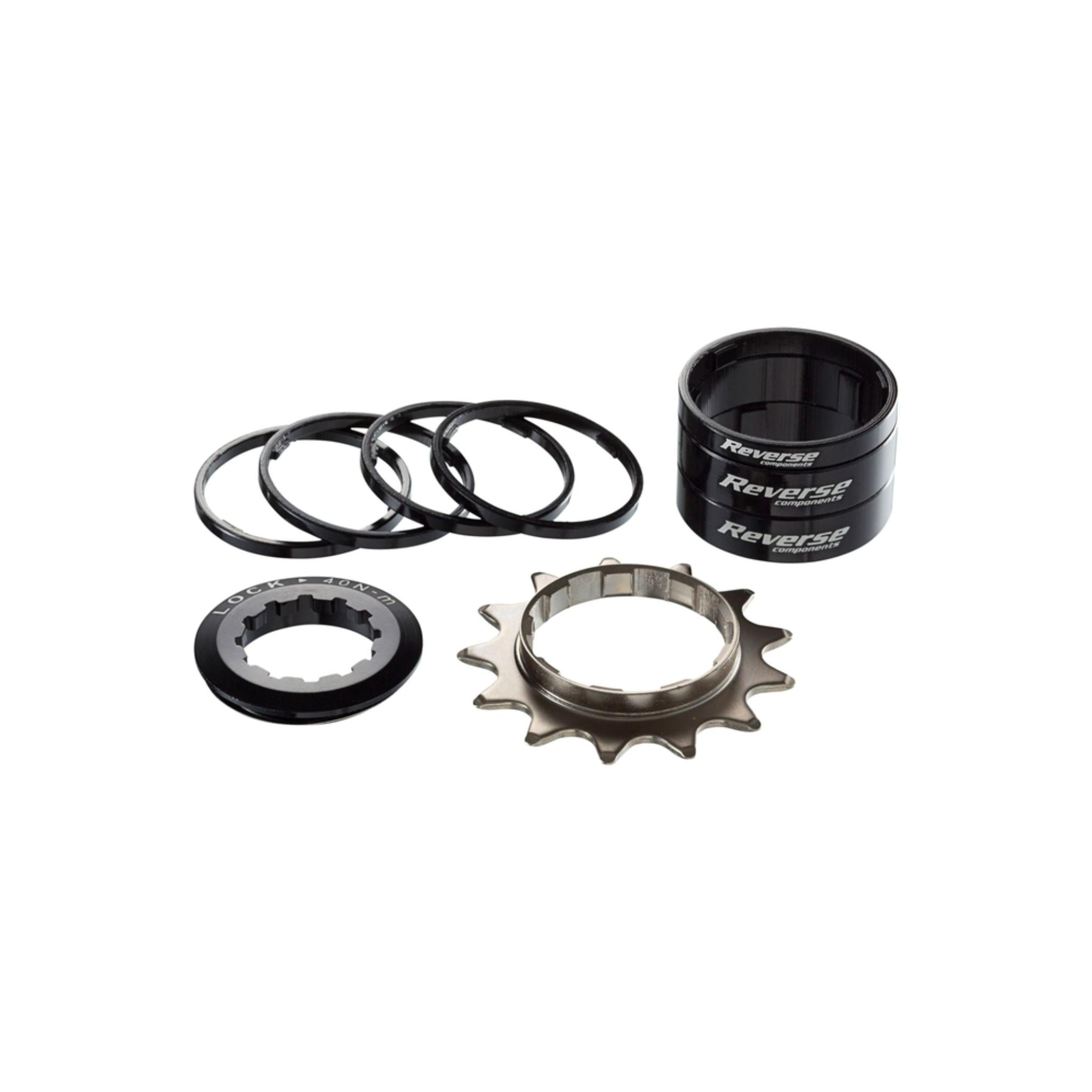 Reverse Single Speed Kit Shimano HG Black / 13T