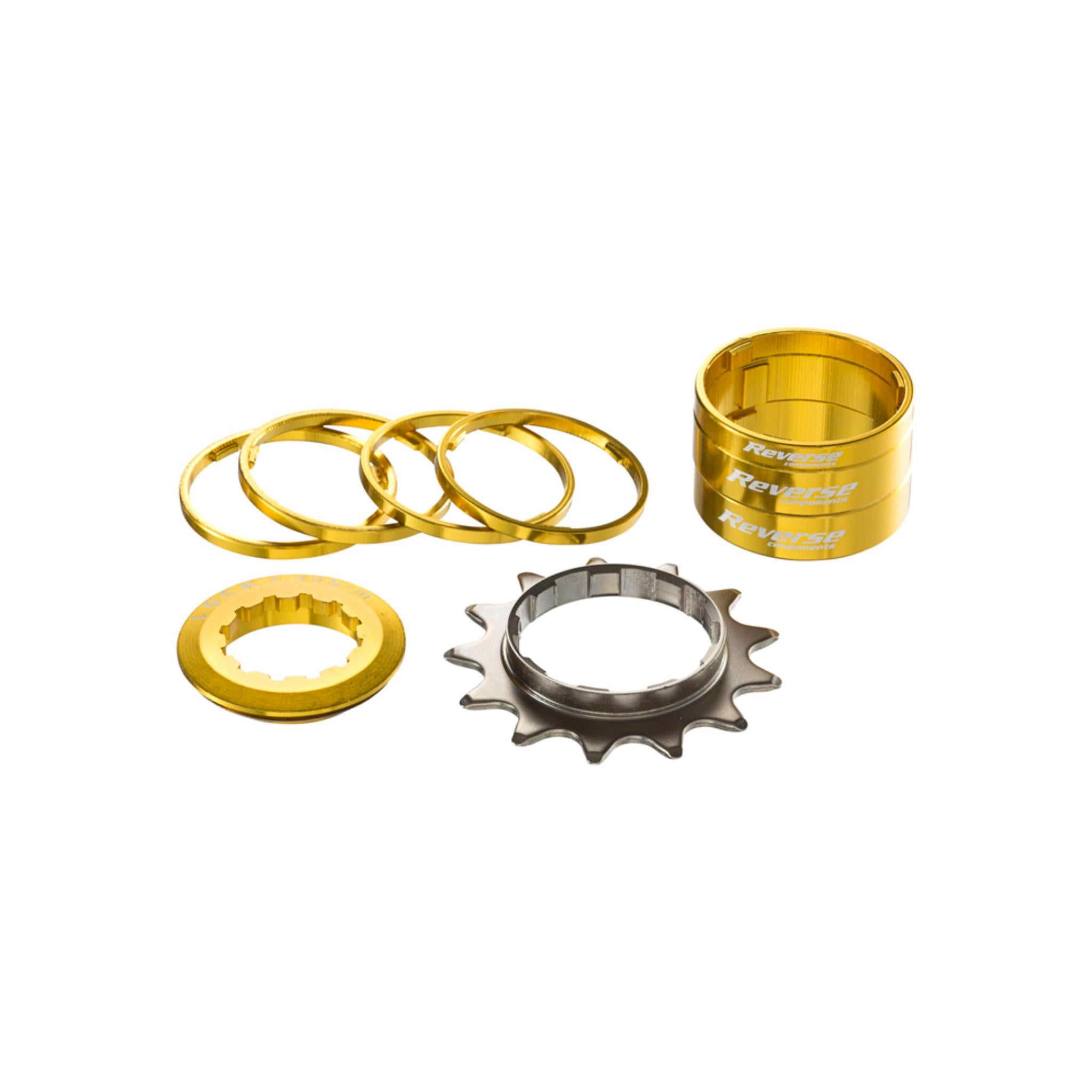 Reverse Single Speed Kit Shimano HG Gold / 13T
