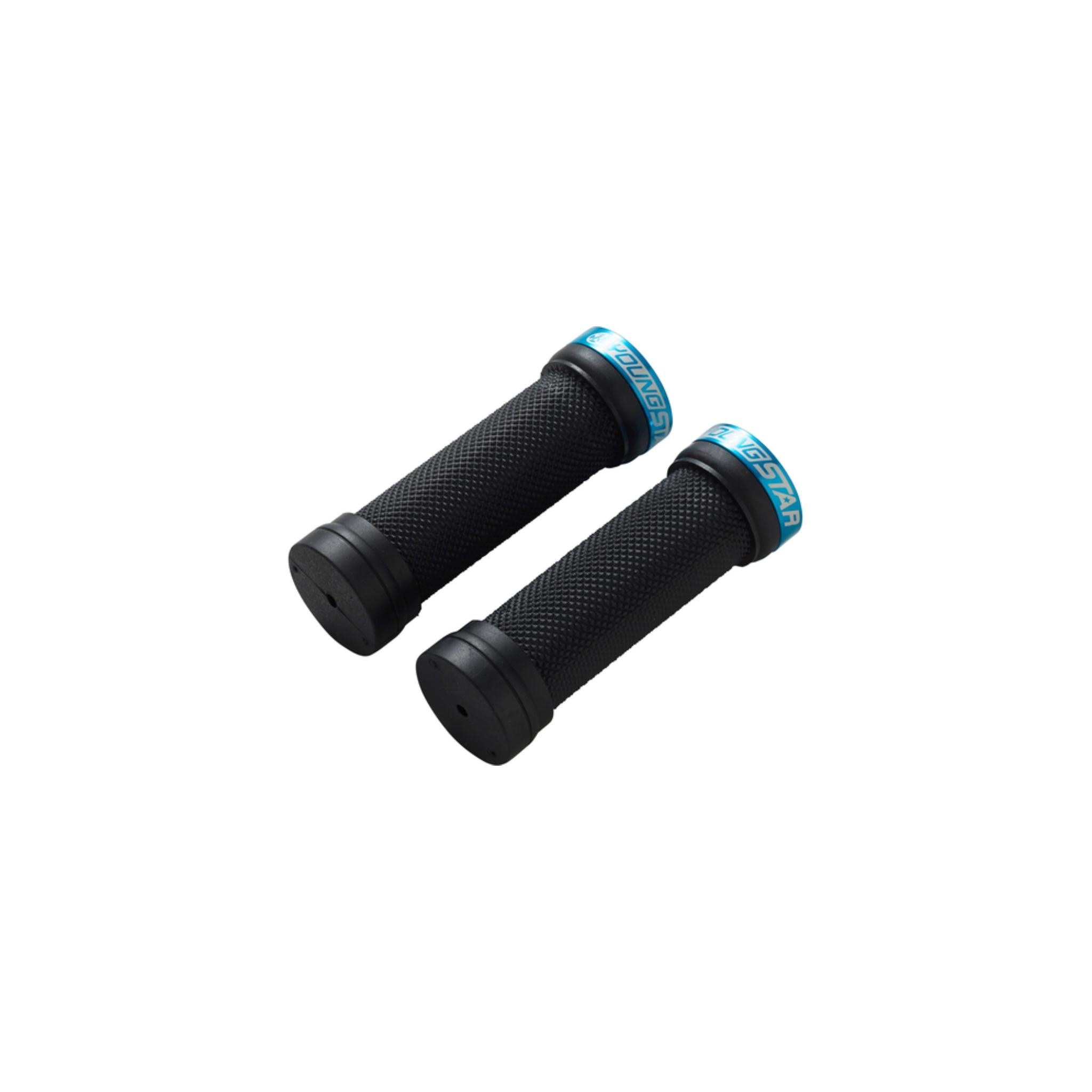 Reverse Youngstar Single Lock-On Grips Black/Light Blue
