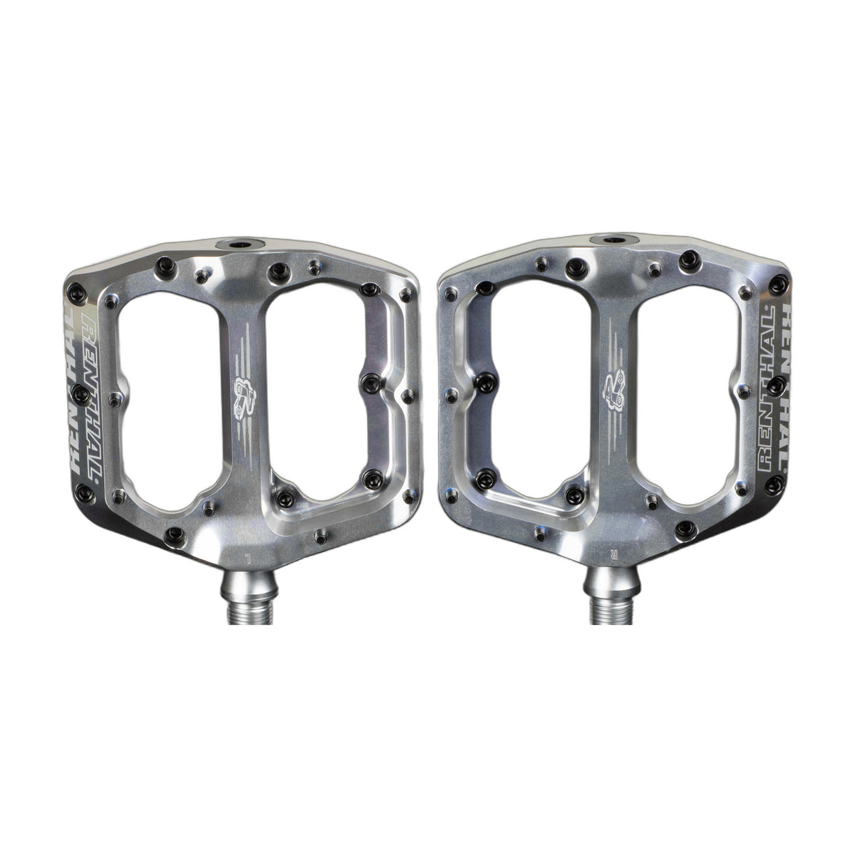 Renthal Revo-F Flat MTB Pedals Silver
