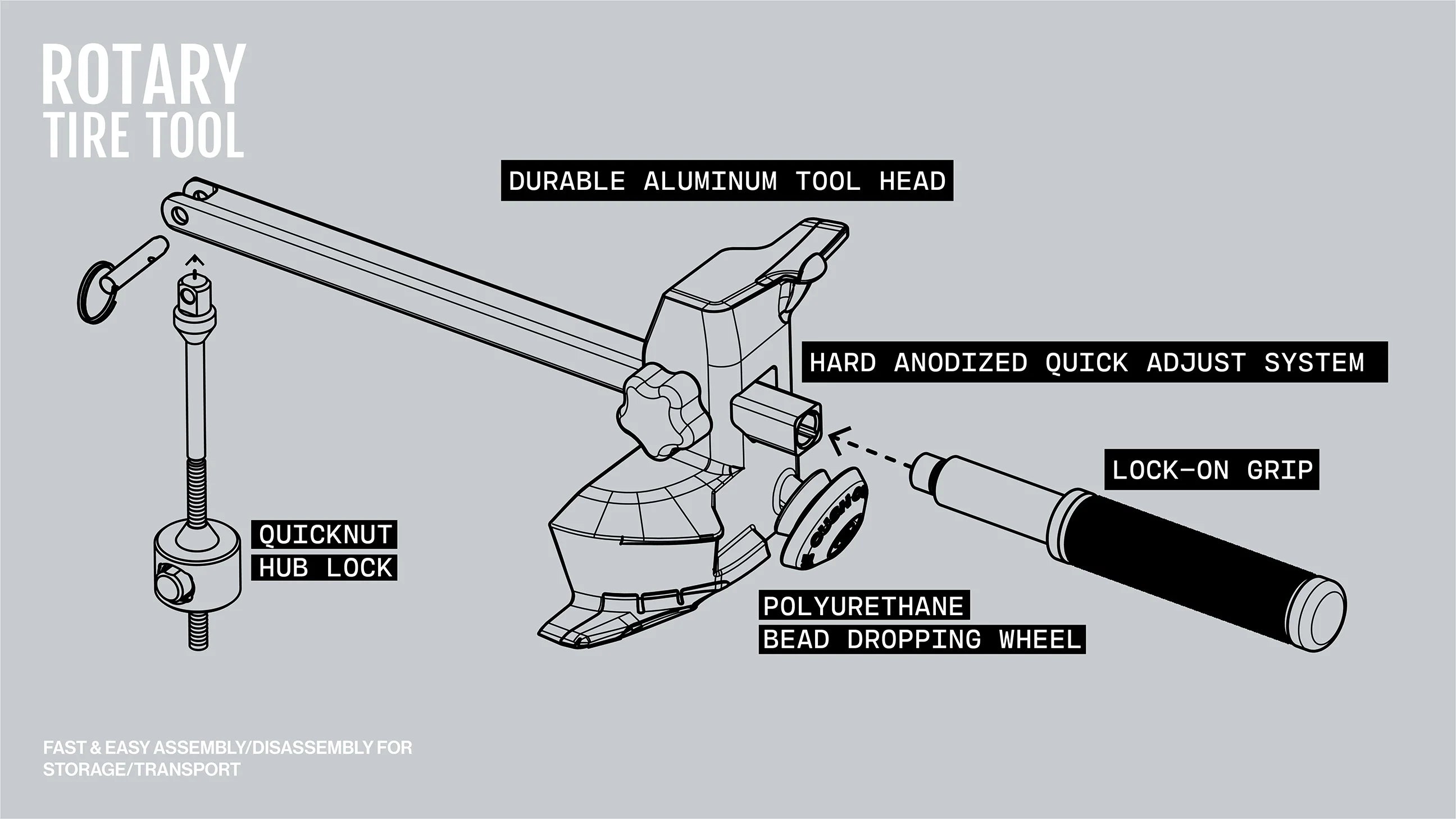 Rotary Tyre Tool One Size