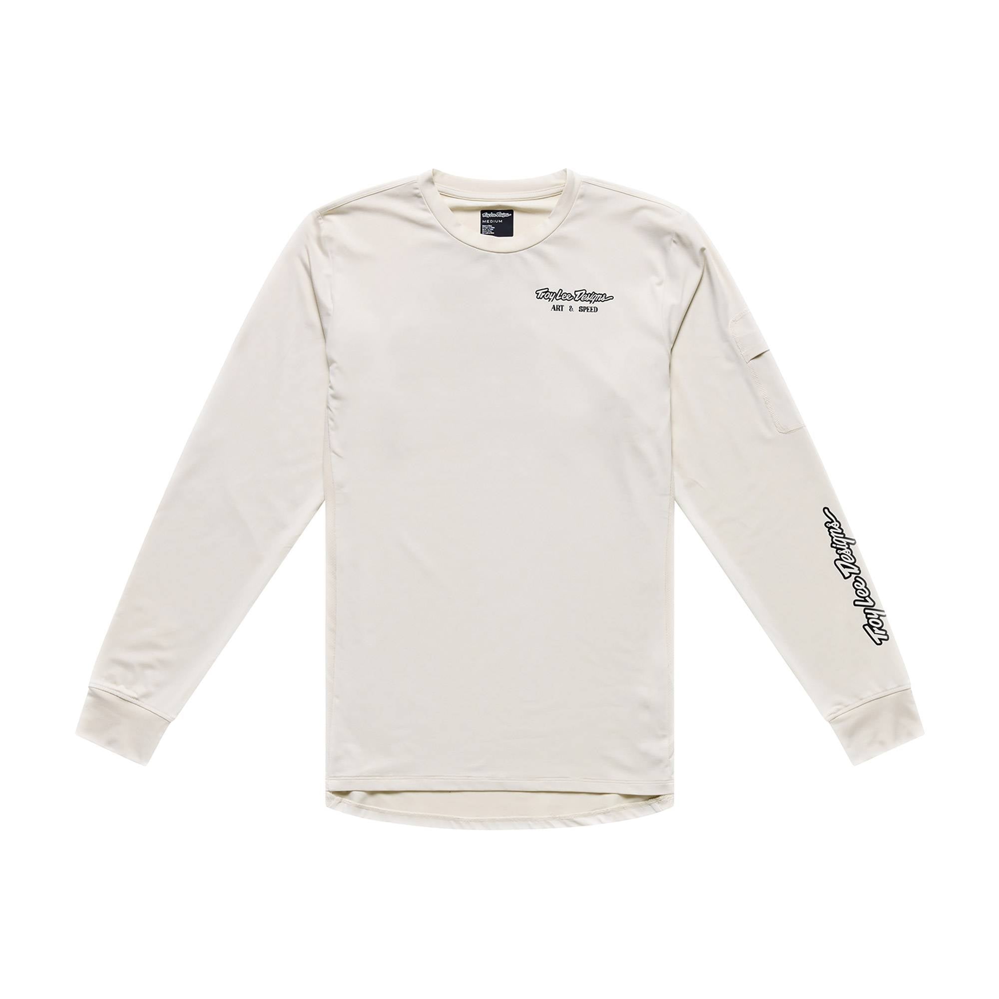 Rukus Ride Long Sleeve Tee Art & Speed - Pumice / S
