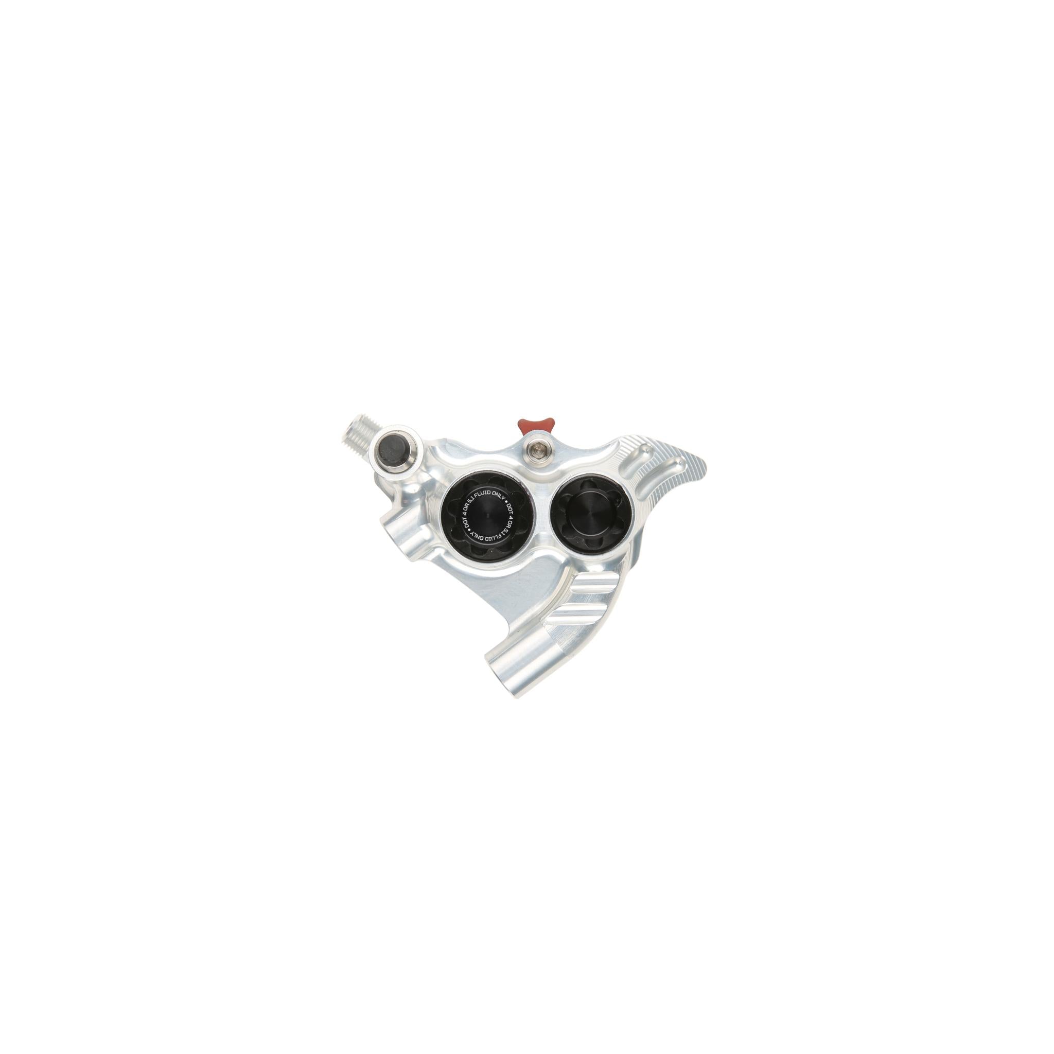 RX4+ SL Caliper - Flat Mount +20, DOT Silver