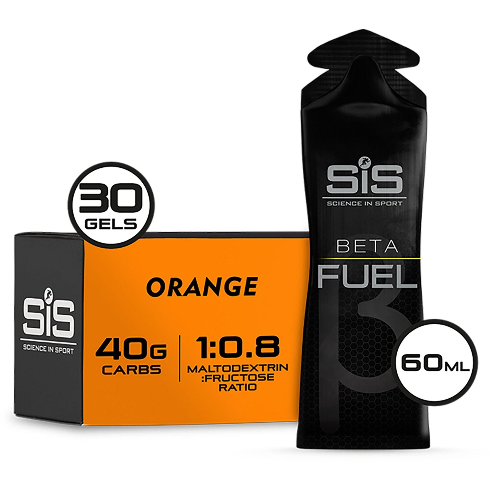 Science in Sport Beta Fuel Energy Gel Orange / Box of 30