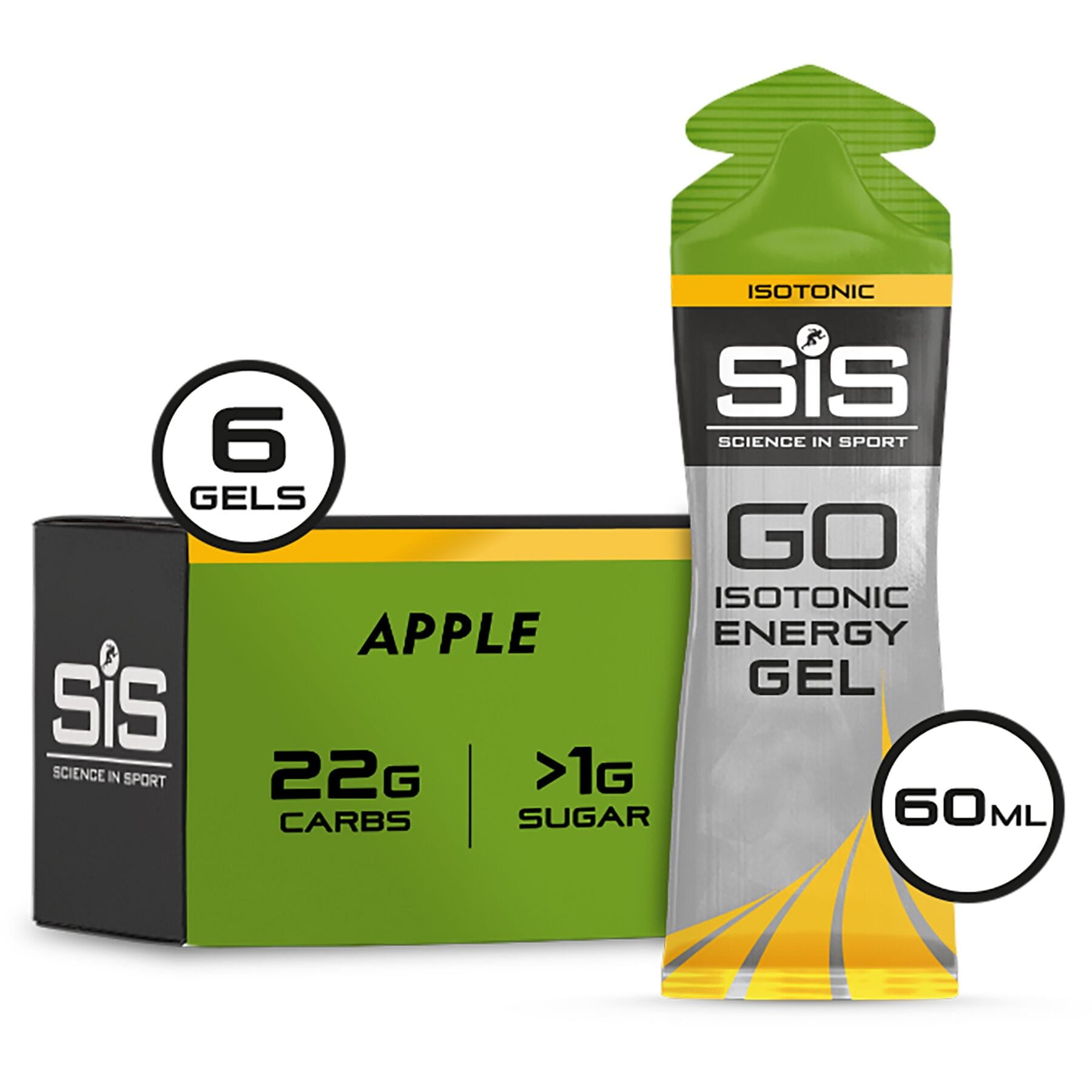 Science in Sport GO Energy Gel (6 Gel Multipack) Apple / Box of 6