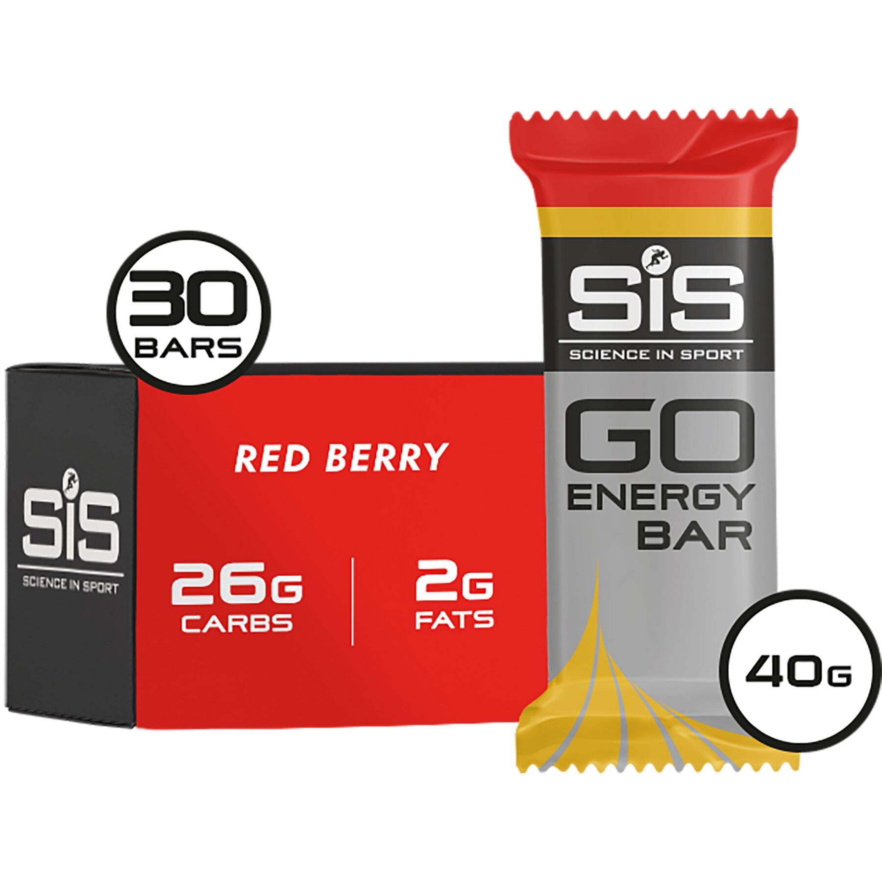 Science in Sport GO Mini Energy Bar (30 Box) Red Berry / Box of 30
