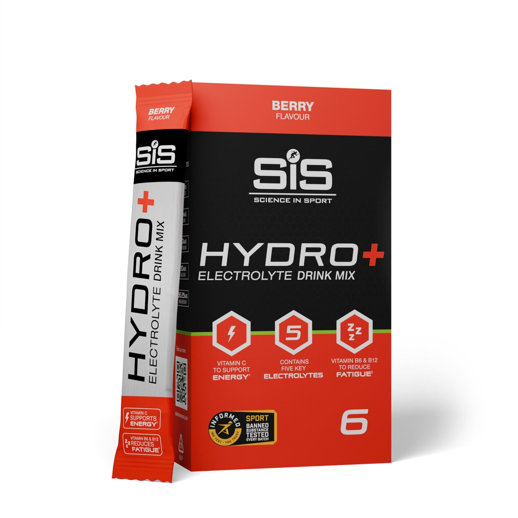 Science in Sport Hydro+ Stick Powder Berry / Box of 6
