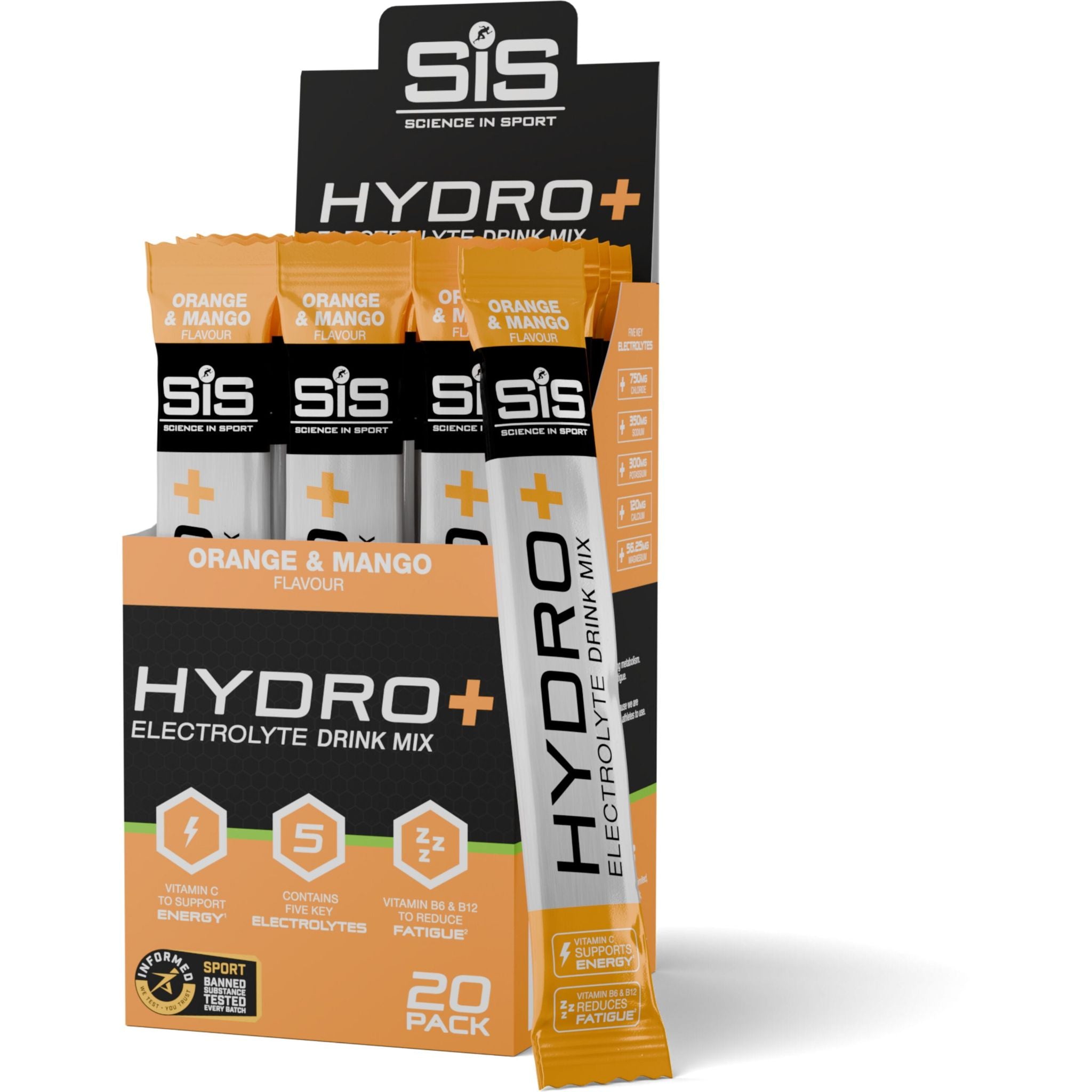 Science in Sport Hydro+ Stick Powder Orange Mango / Box of 20