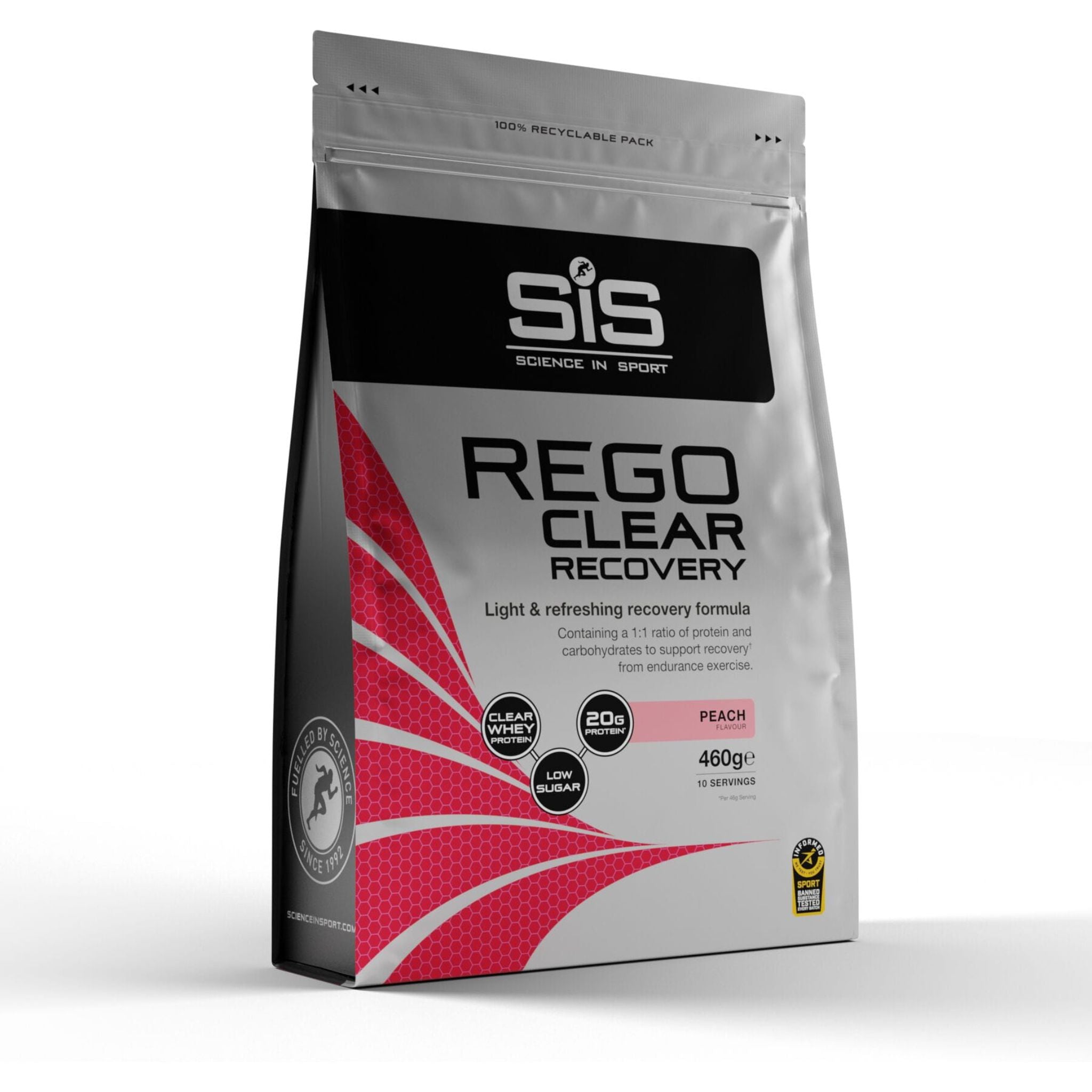 Science In Sport REGO Clear Whey Protein Drink Peach / 460 g
