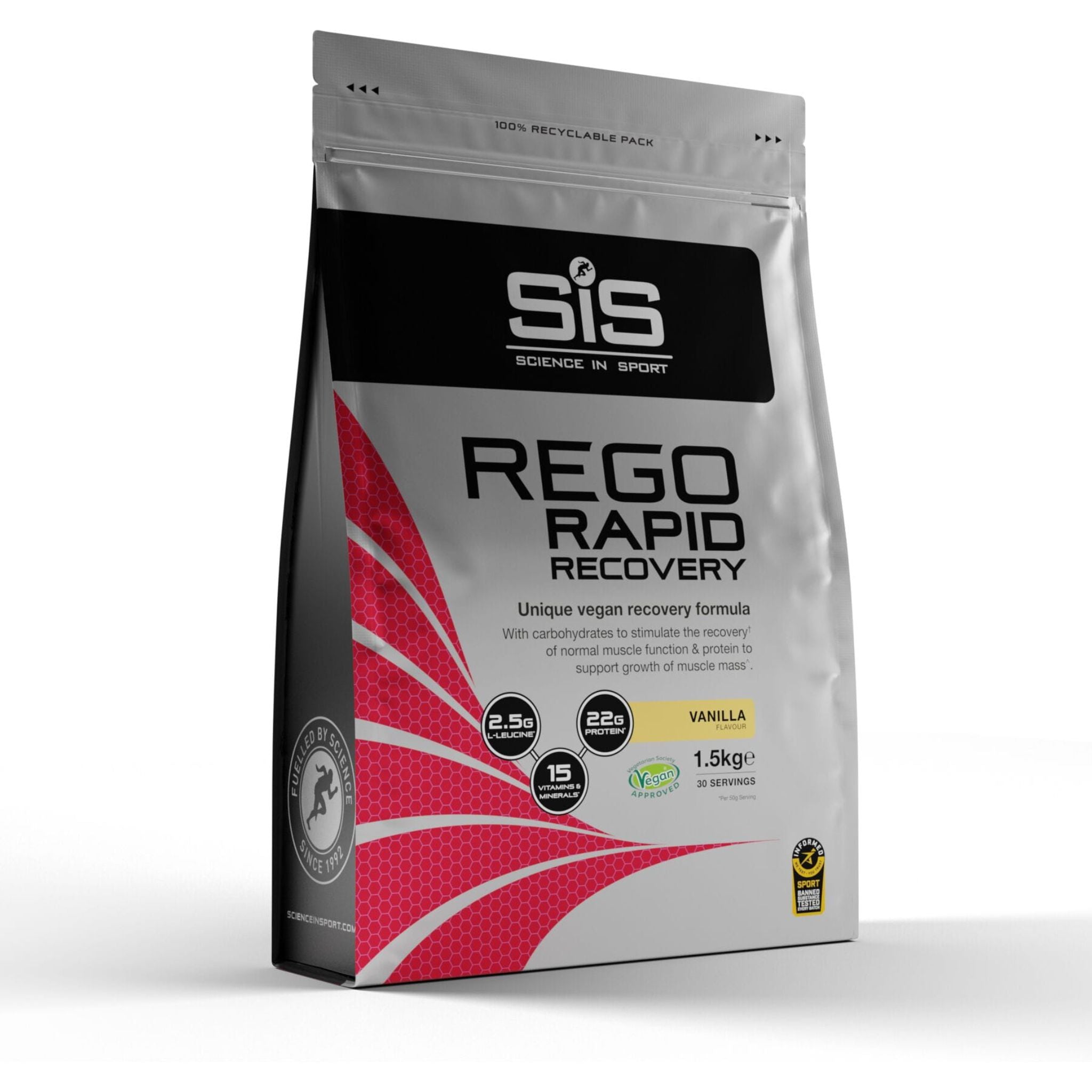 Science In Sport REGO Rapid Recovery Protein Drink Vanilla / 1.5 kg