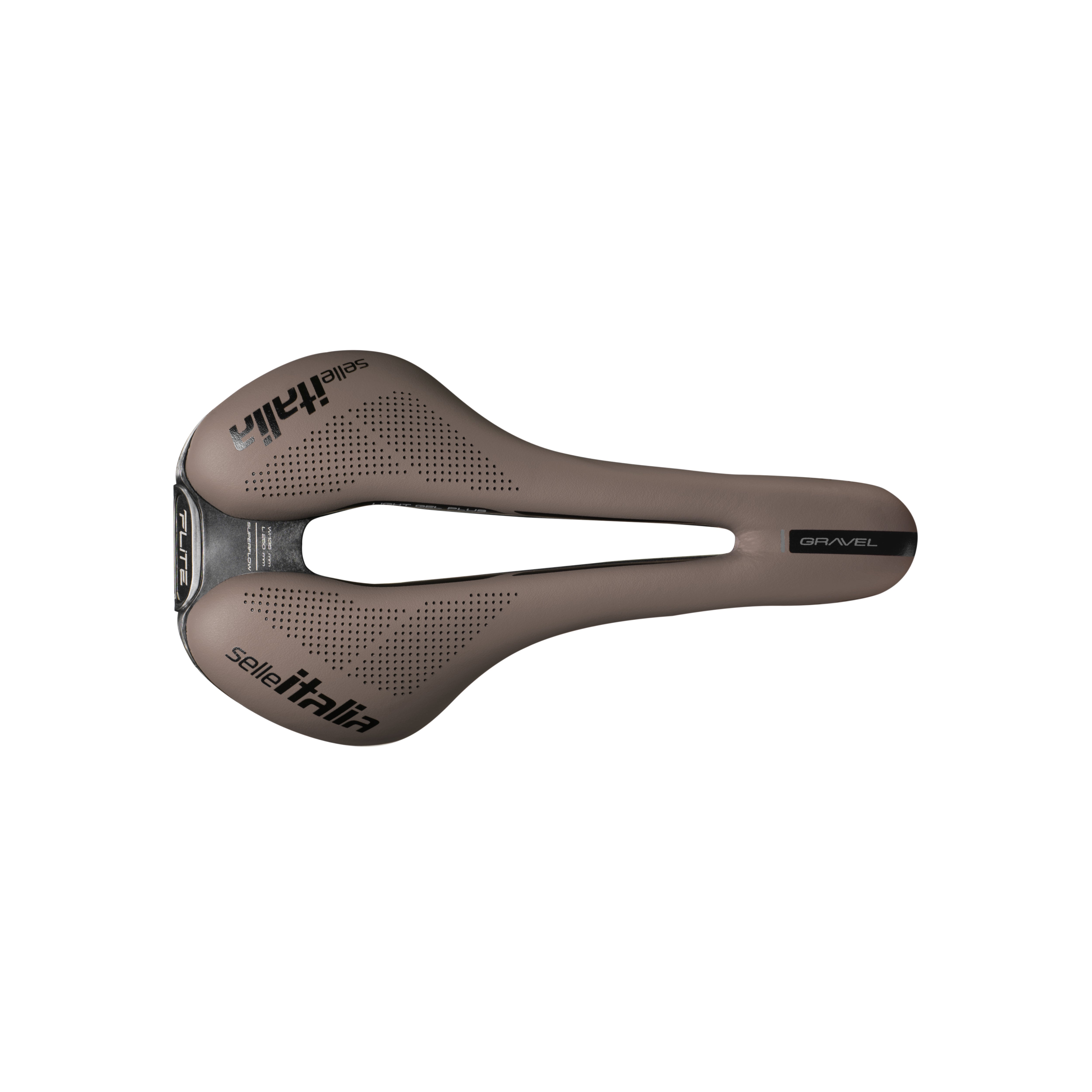 Selle Italia Flite Boost TI316 Superflow Gravel Saddle Mud Brown / L3