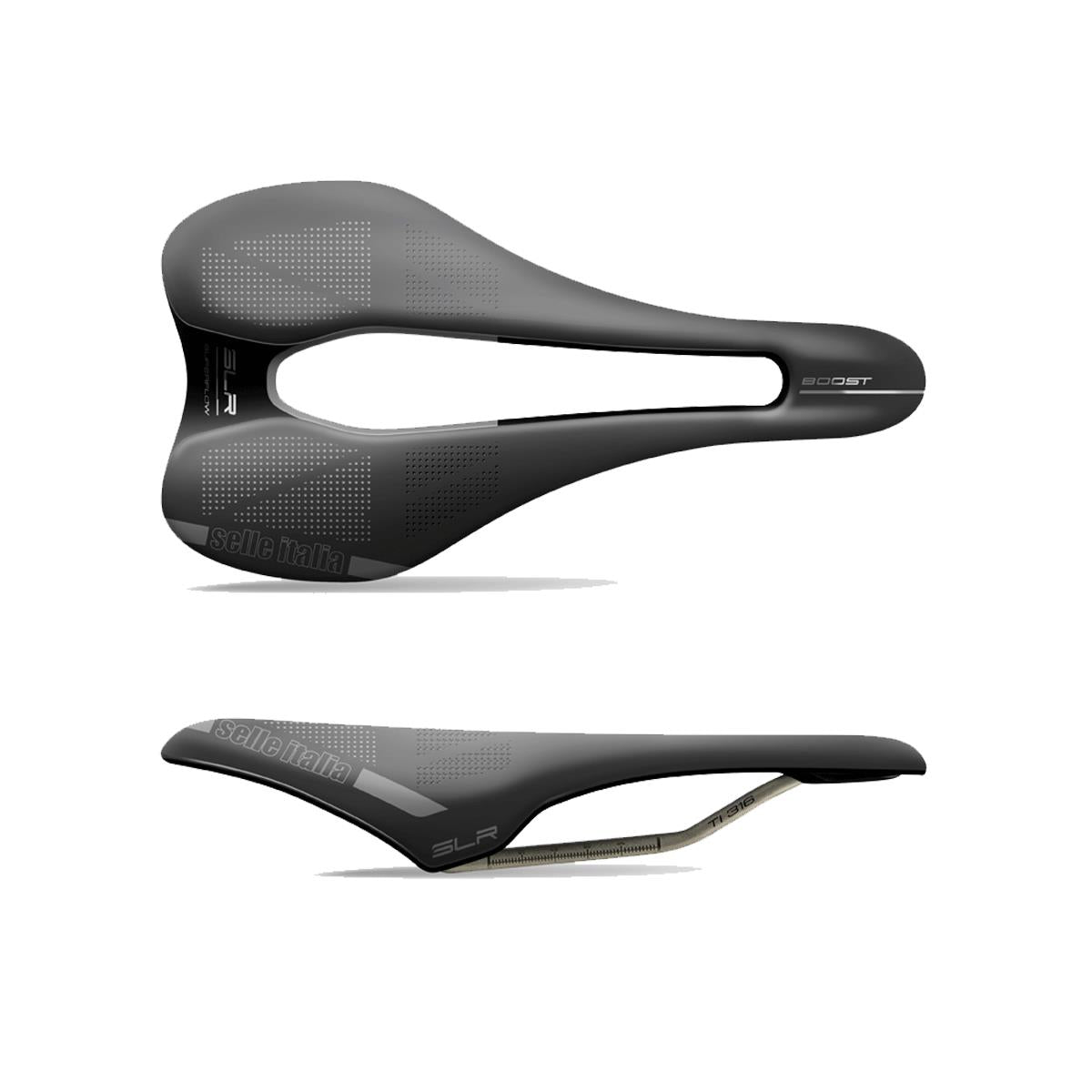 Selle Italia SLR Boost TI316 Superflow Saddle Black / L3