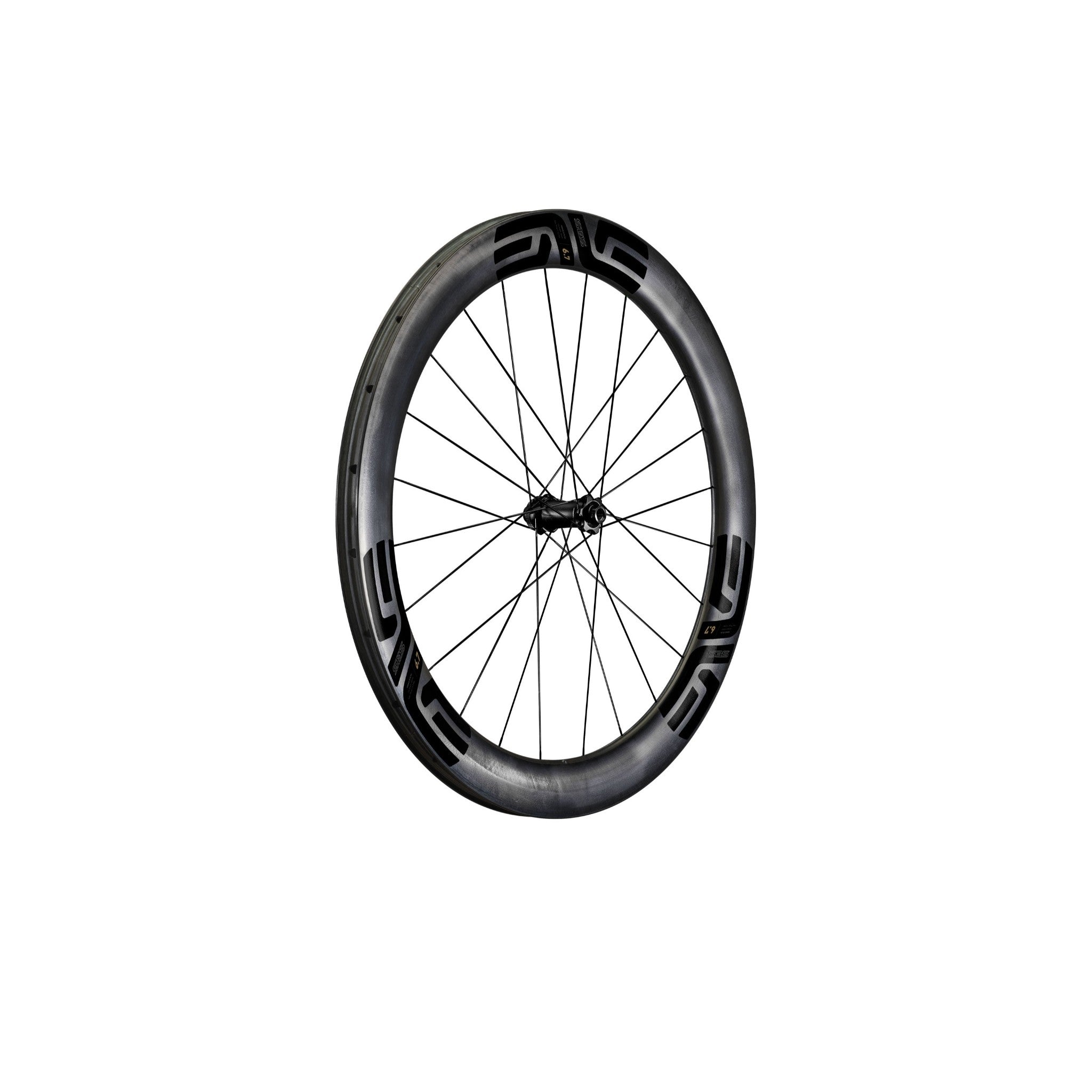 SES 6.7 Carbon Front Wheel Black / 12x100