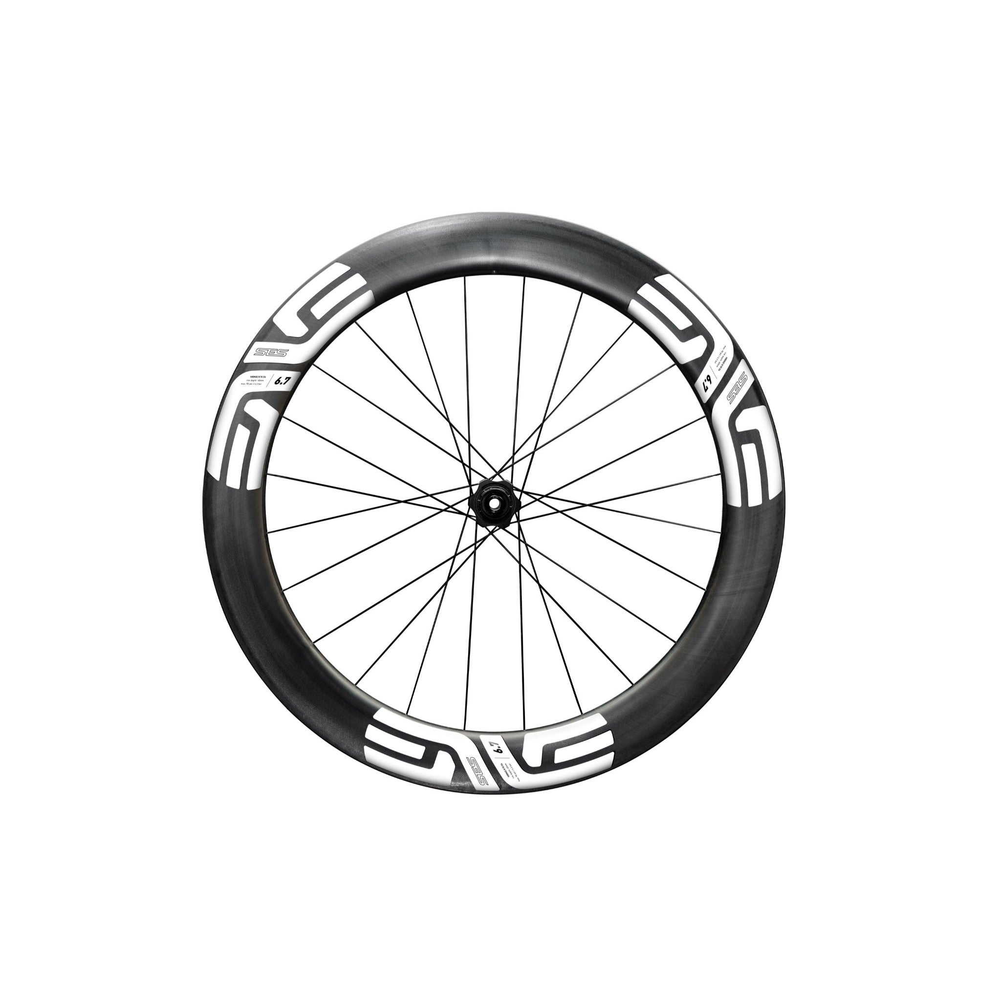 SES 6.7 Carbon Rear Wheel White / Shimano HG