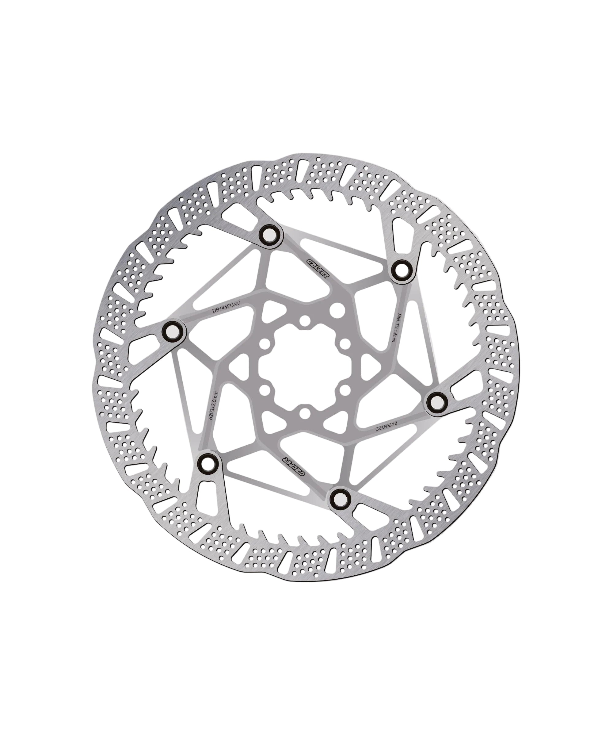 Shark Evo 6-Bolt Disc Brake Rotor Raw / 223 x 2.00mm