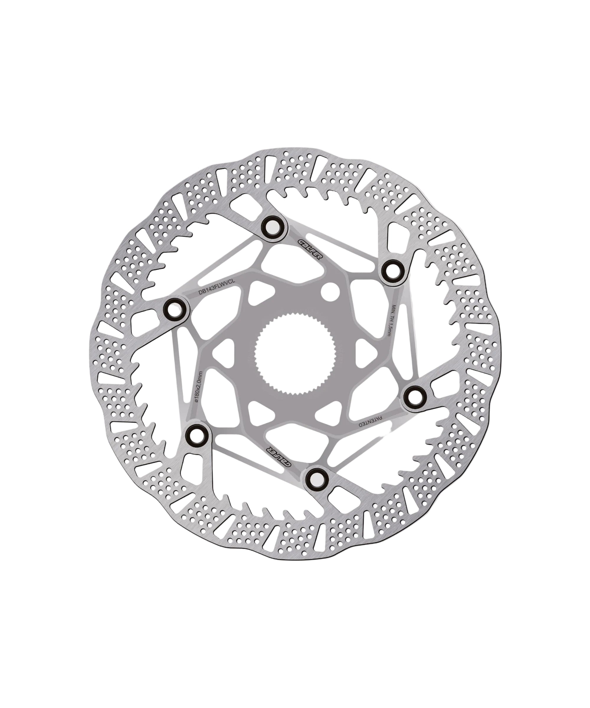 Shark Evo Centrelock Disc Brake Rotor Raw / 180 x 2.00mm