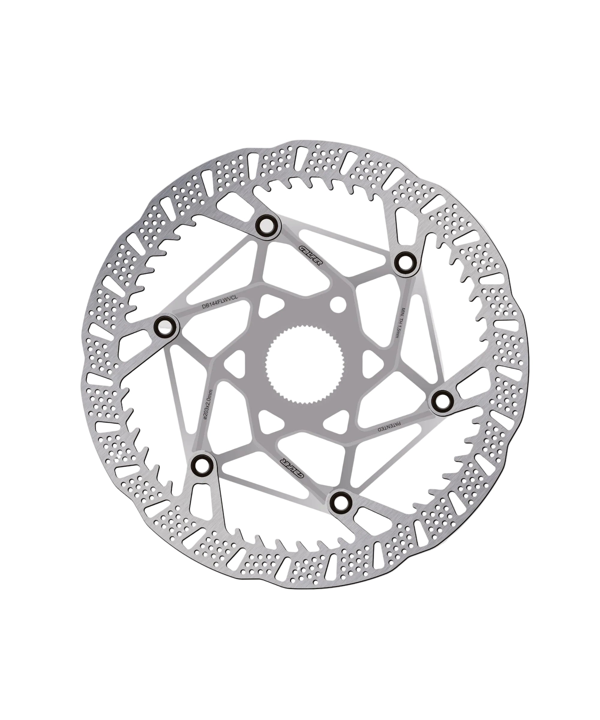 Shark Evo Centrelock Disc Brake Rotor Raw / 203 x 2.00mm