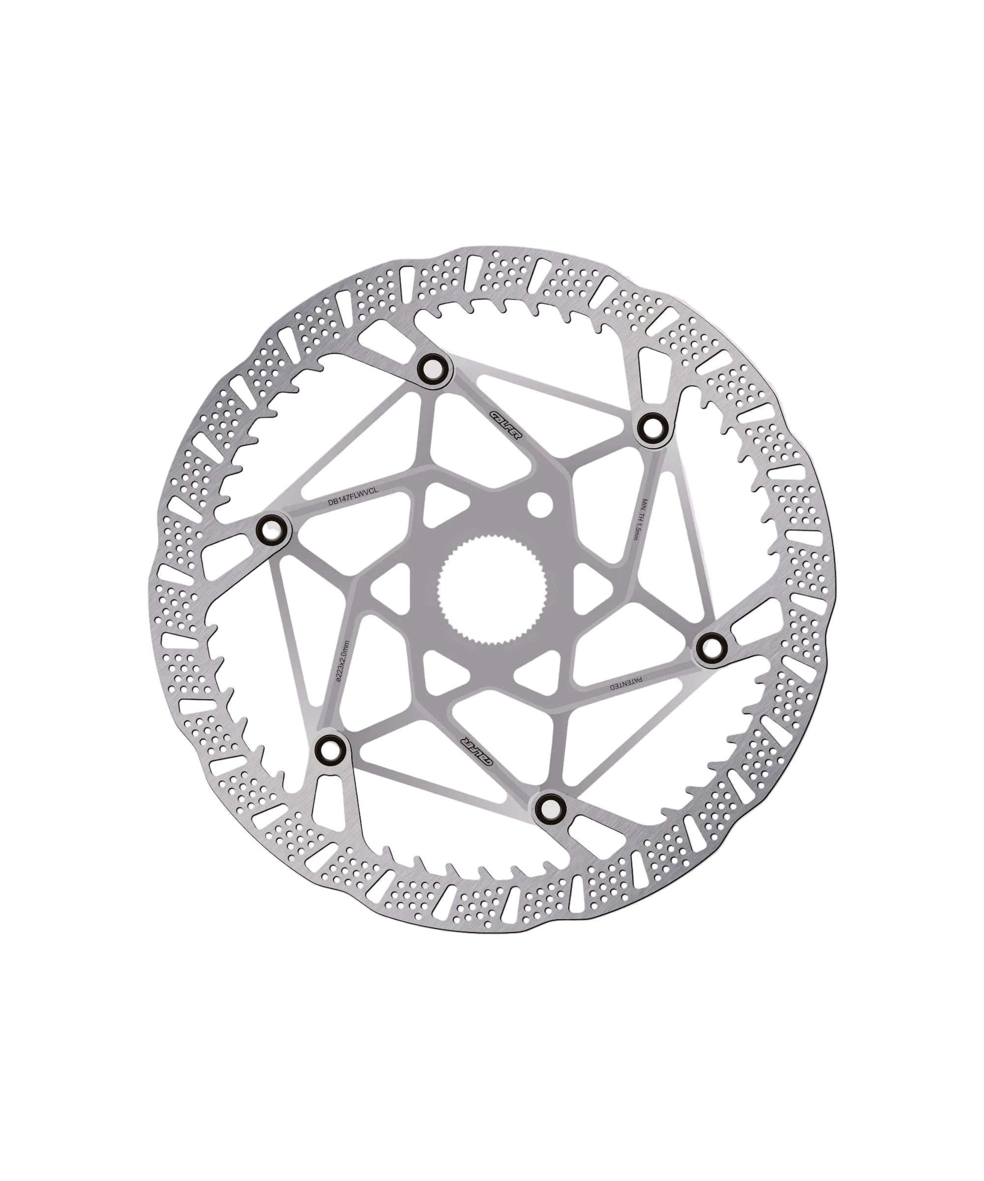 Shark Evo Centrelock Disc Brake Rotor Raw / 223 x 2.00mm