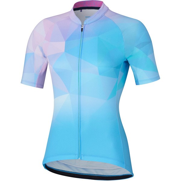 Shimano Clothing Women's Mizuki Jersey Blue / Pink / X-Large