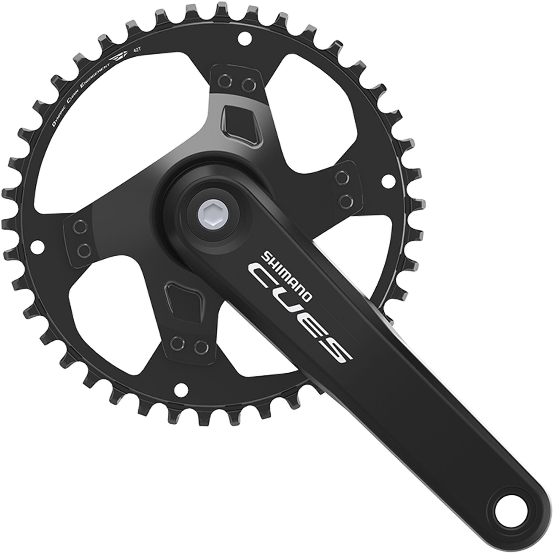 Shimano CUES FC-U4000 Single Chainset 9/10/11-Speed Black / 42 teeth / 170 mm
