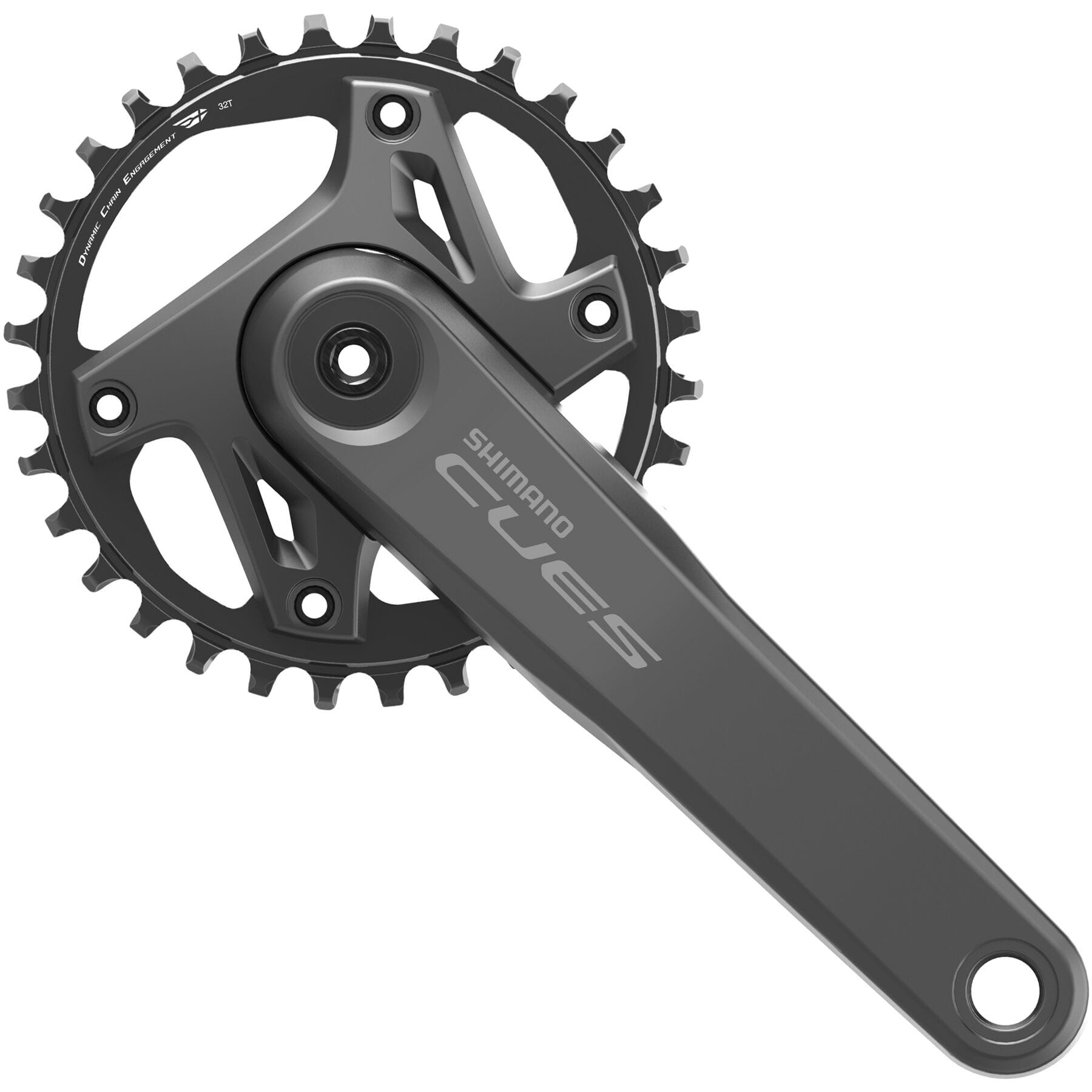 Shimano CUES FC-U6000 Single Chainset 9/10/11-Speed Black / 32 teeth / 170 mm