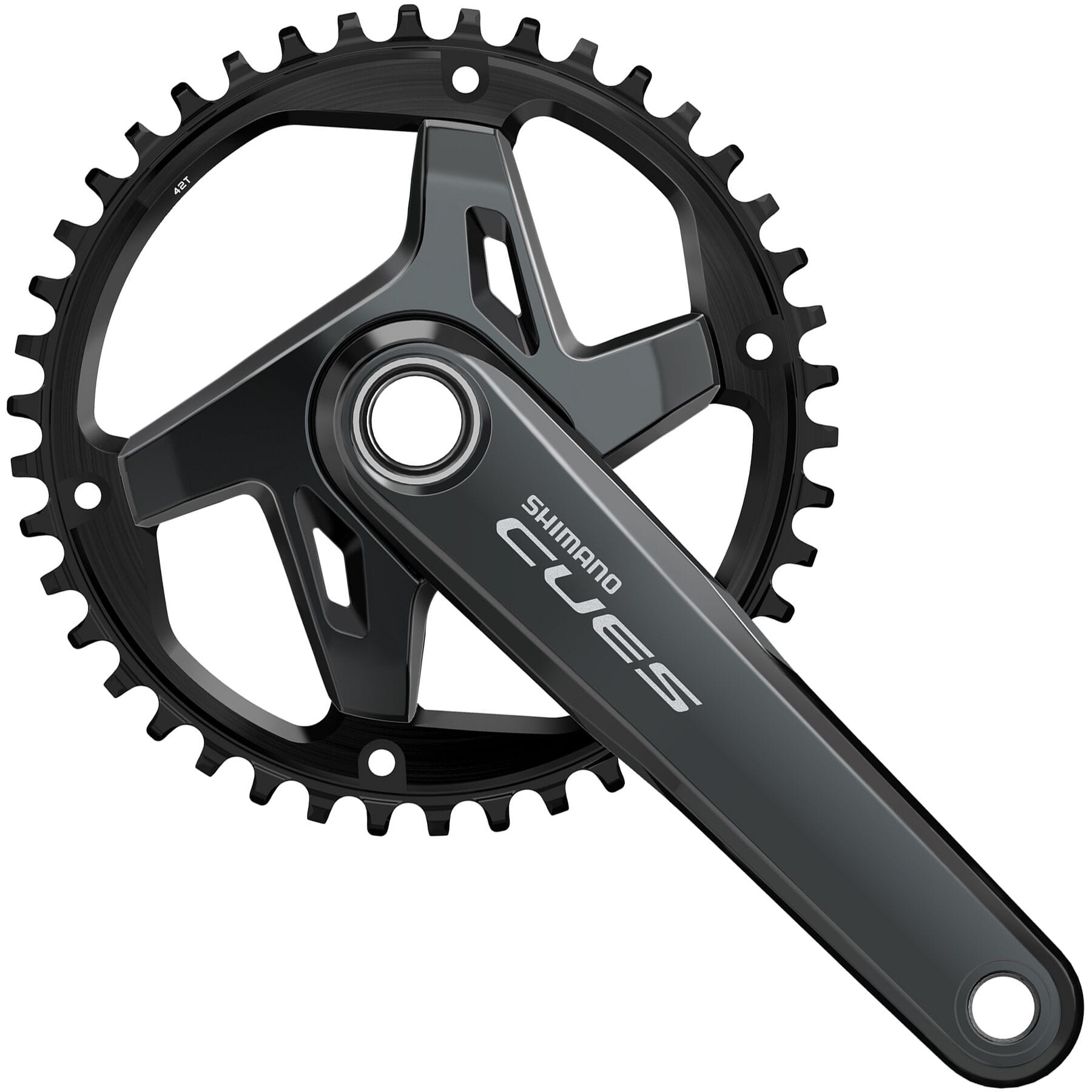 Shimano CUES FC-U8000 HollowTech II Single Chainset 9/10/11-Speed Black / 42 teeth / 170 mm