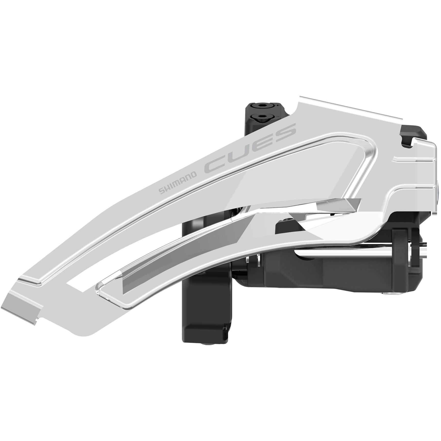 Shimano CUES FD-U6000 10/11-Speed Double Front Derailleur Silver / Black / Double / Low Clamp Band Mount