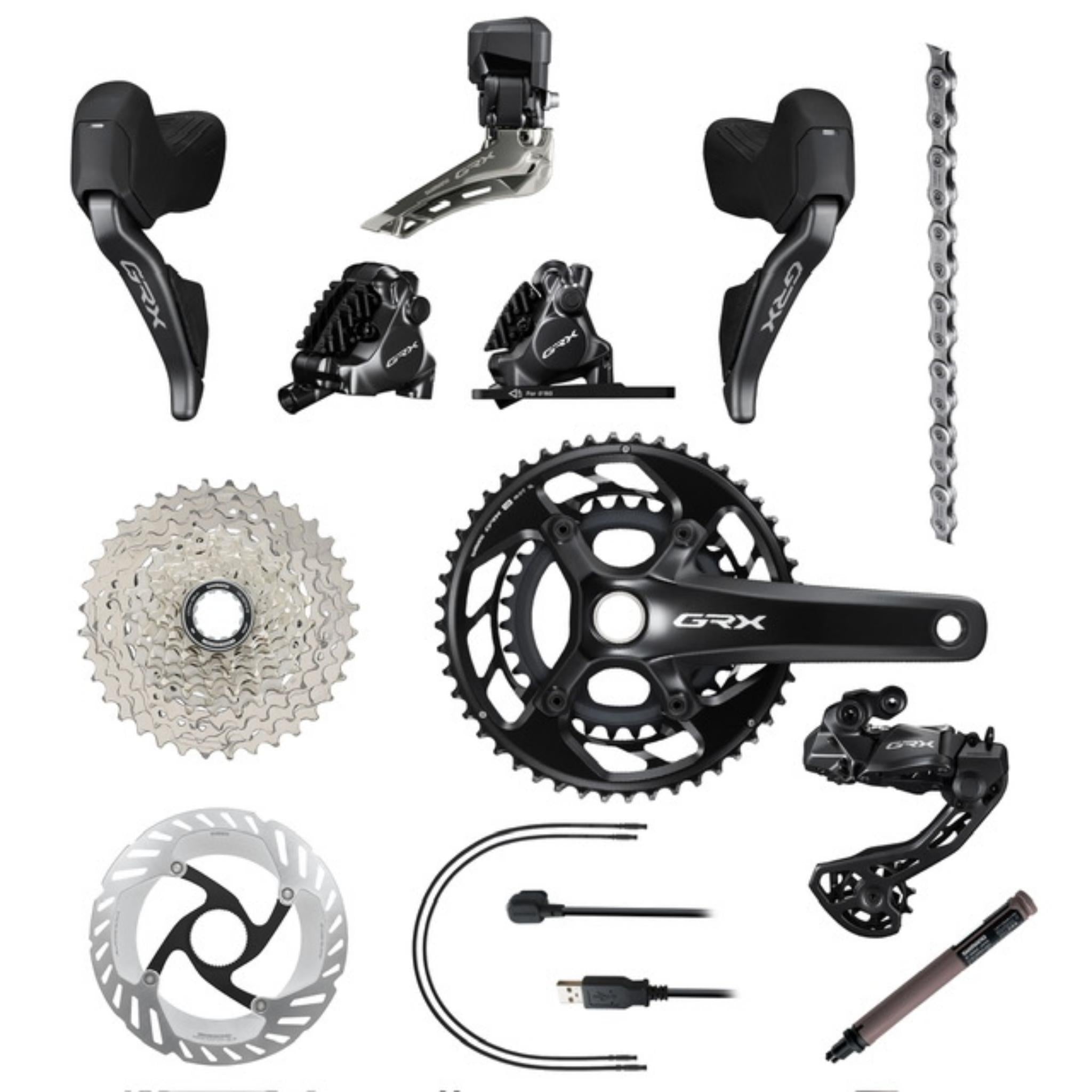 Shimano GRX 825 Di2 12-Speed Groupset 172.5mm