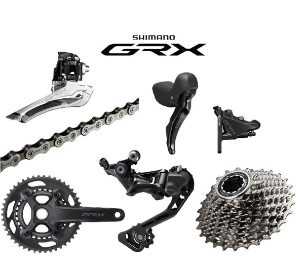 パーツ SHIMANO GRX RX400 mix set New Shimano GRX RX400 2x10 Speed Groupset Gravel Road Bike