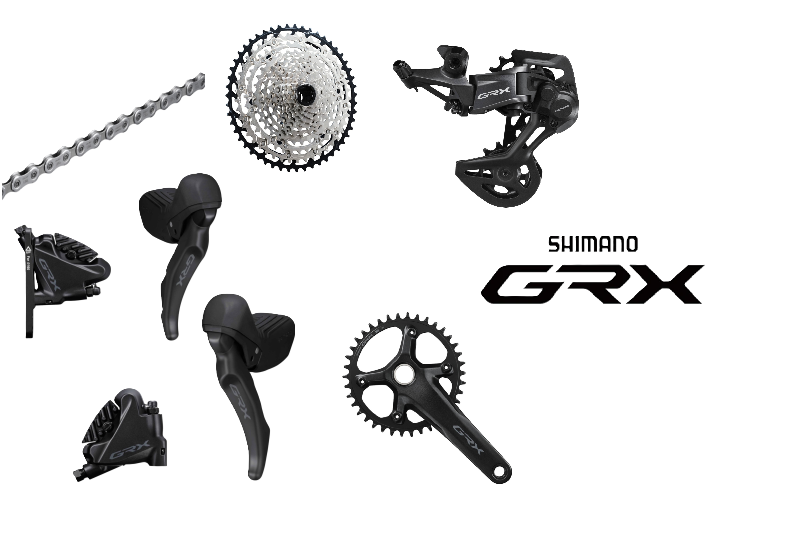 Shimano GRX RX610 1 x 12 Groupset Max 45T Single / 165mm / 10-45T