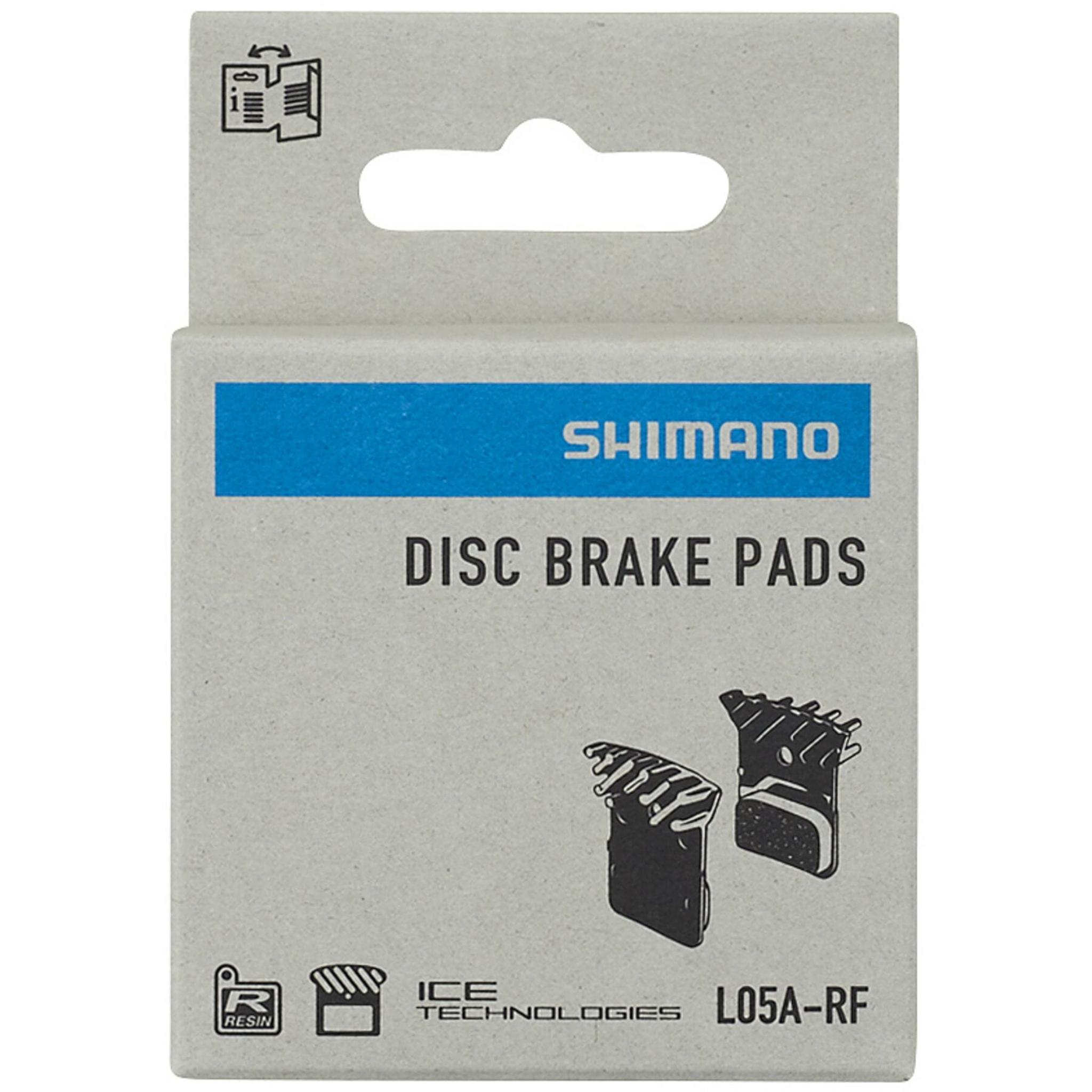 Shimano L05A-RF Resin Disc Brake Pads with Cooling Fins Black / One Size