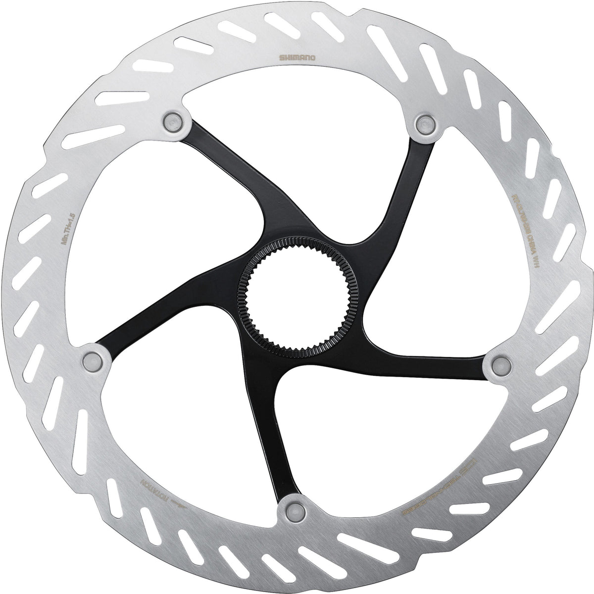 Shimano RT-CL700 Ice Tech Disc Brake Rotor with Internal Lockring Silver / 203mm