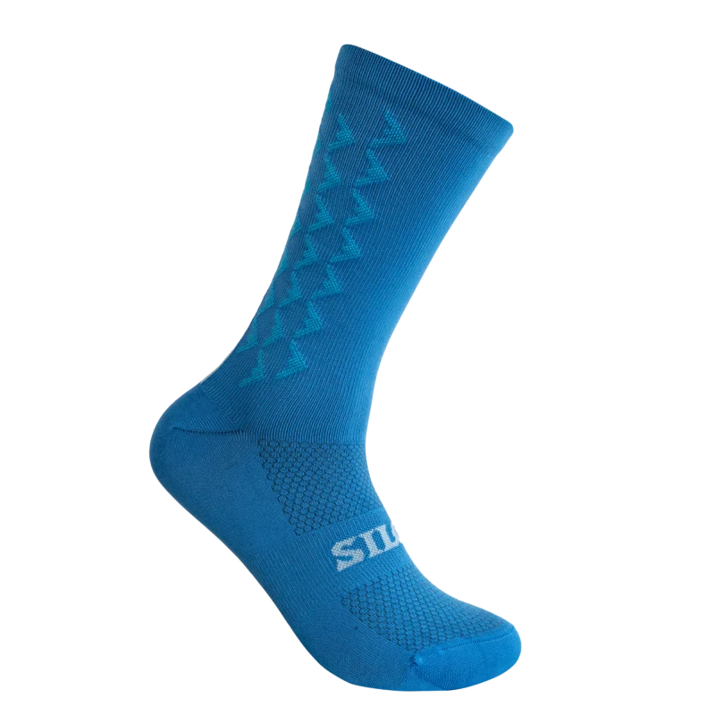 Silca Everyday Aero Tall Sock Cyan Blue / S