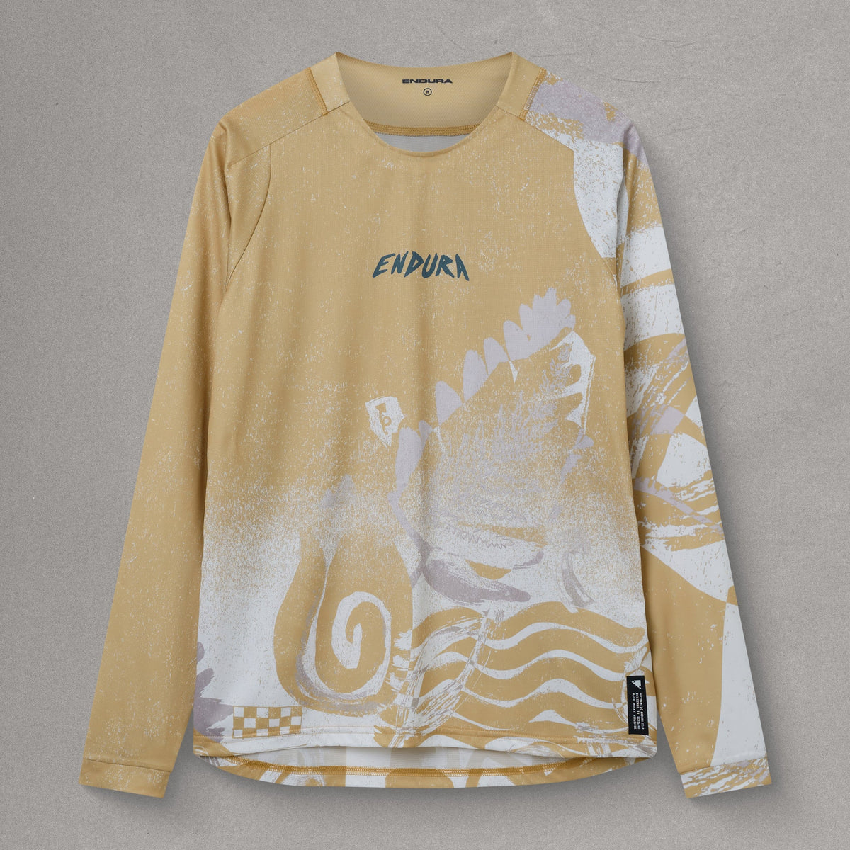 Singletrack L/S Print Tee Sand / S