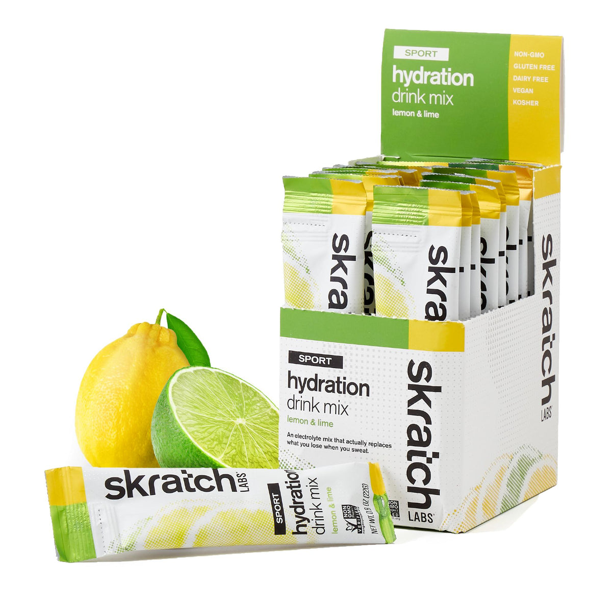 Skratch Labs Sport Hydration Mix Sachets Lemon & Lime / Box of 20 x 22g