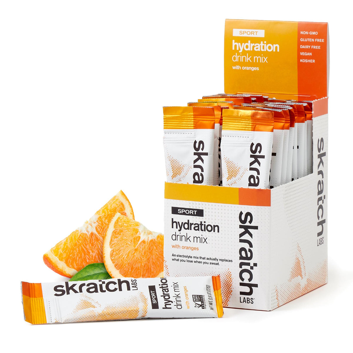 Skratch Labs Sport Hydration Mix Sachets Oranges / Box of 20 x 22g