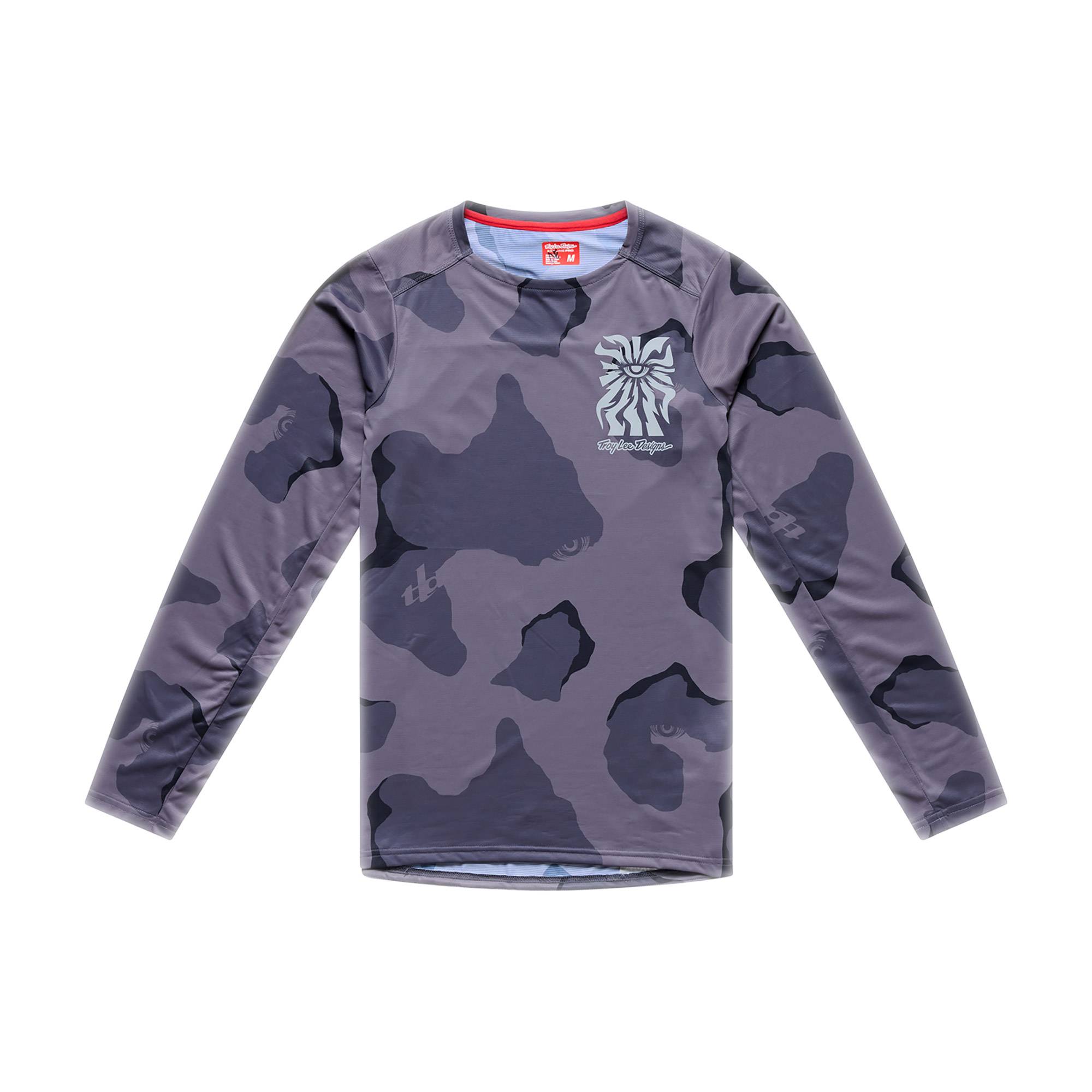 Skyline Pro Long Sleeve Jersey Flow Camo - Carbon / S
