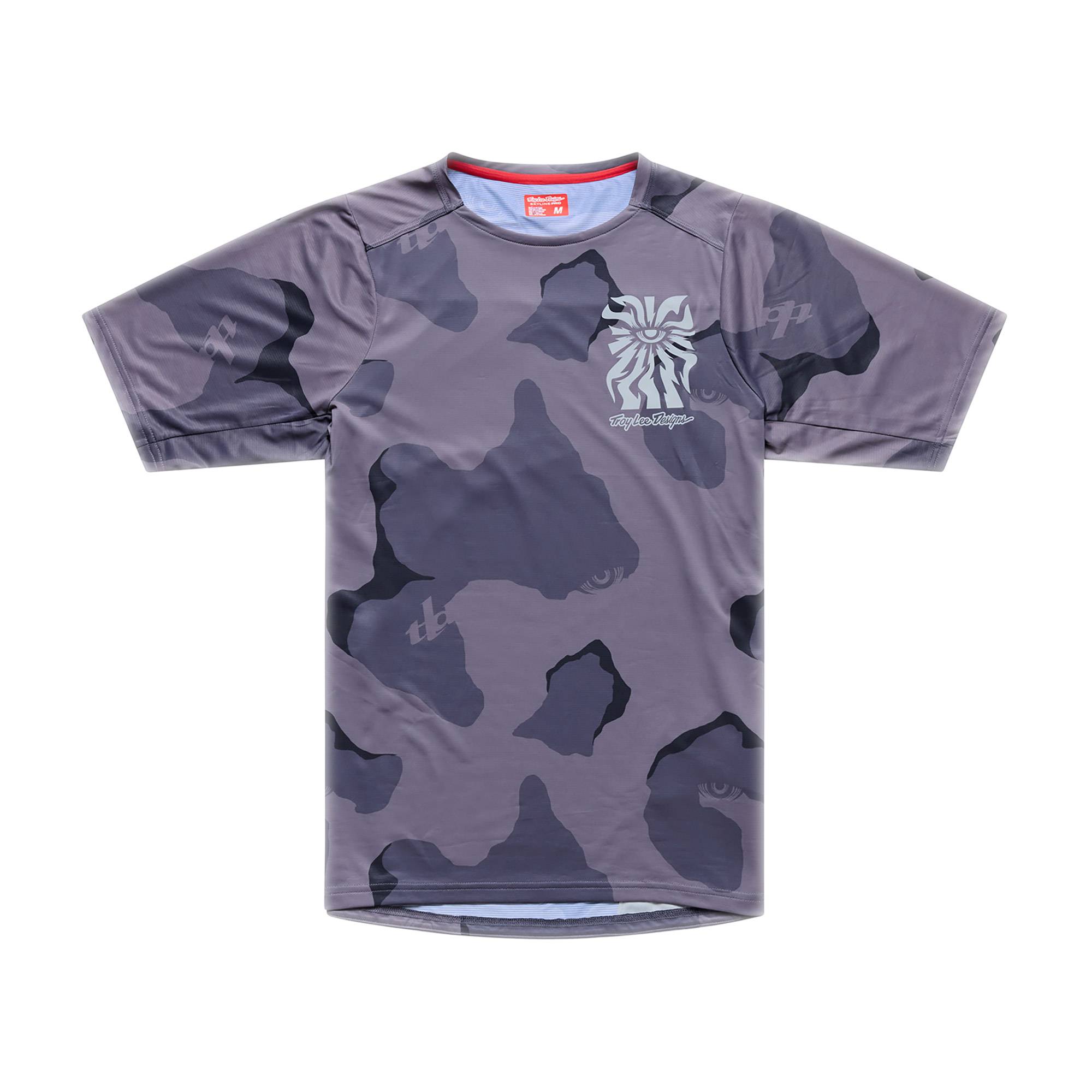 Skyline Pro Short Sleeve Jersey Flow Camo - Carbon / S