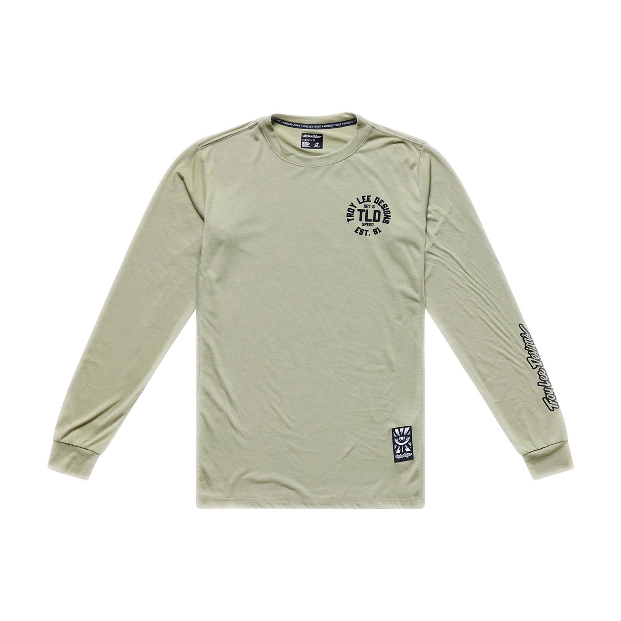 Skyline Ride Long Sleeve Tee Stamps - Sage / S