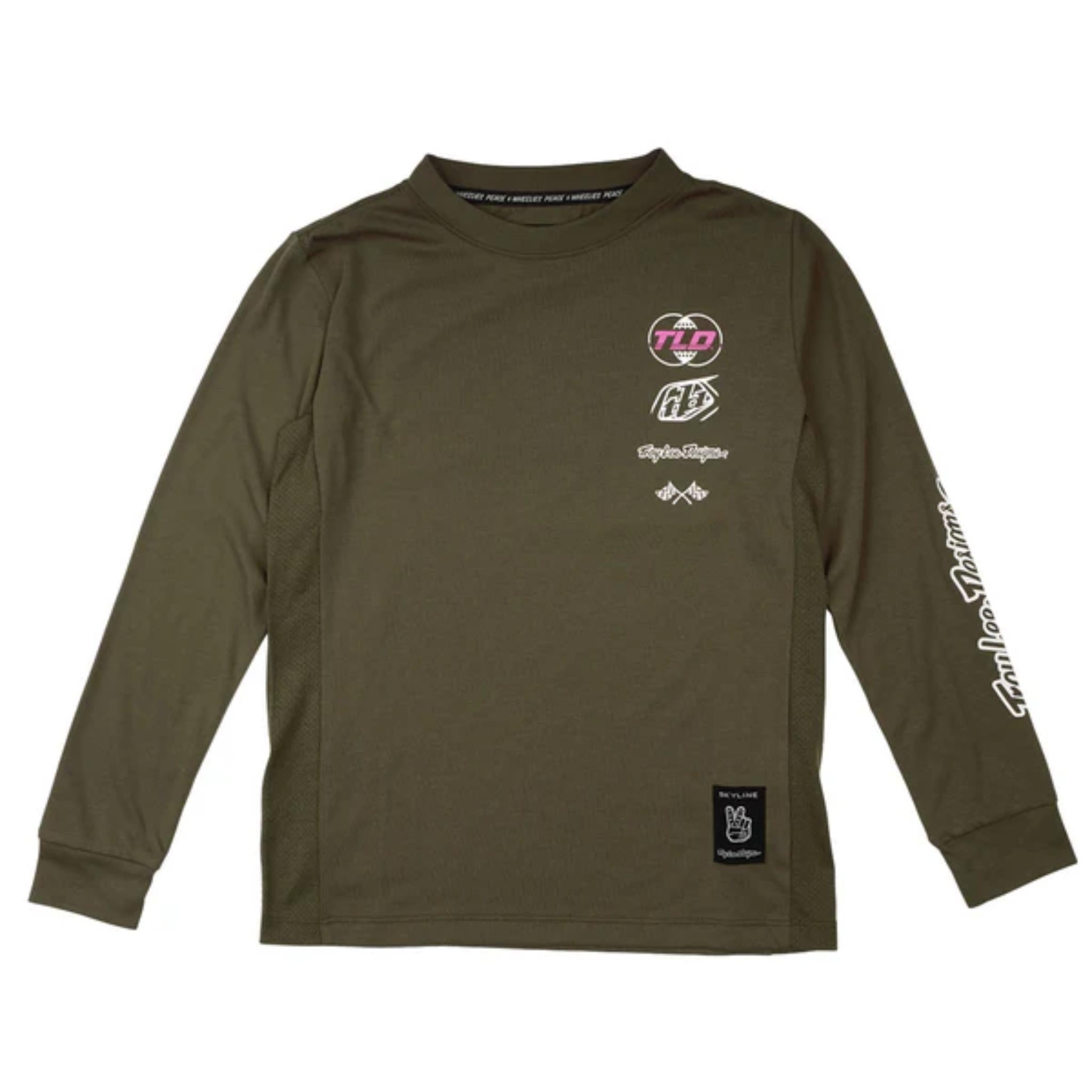 Skyline Ride Youth Long Sleeve Jersey Worldwide - Caper / XS